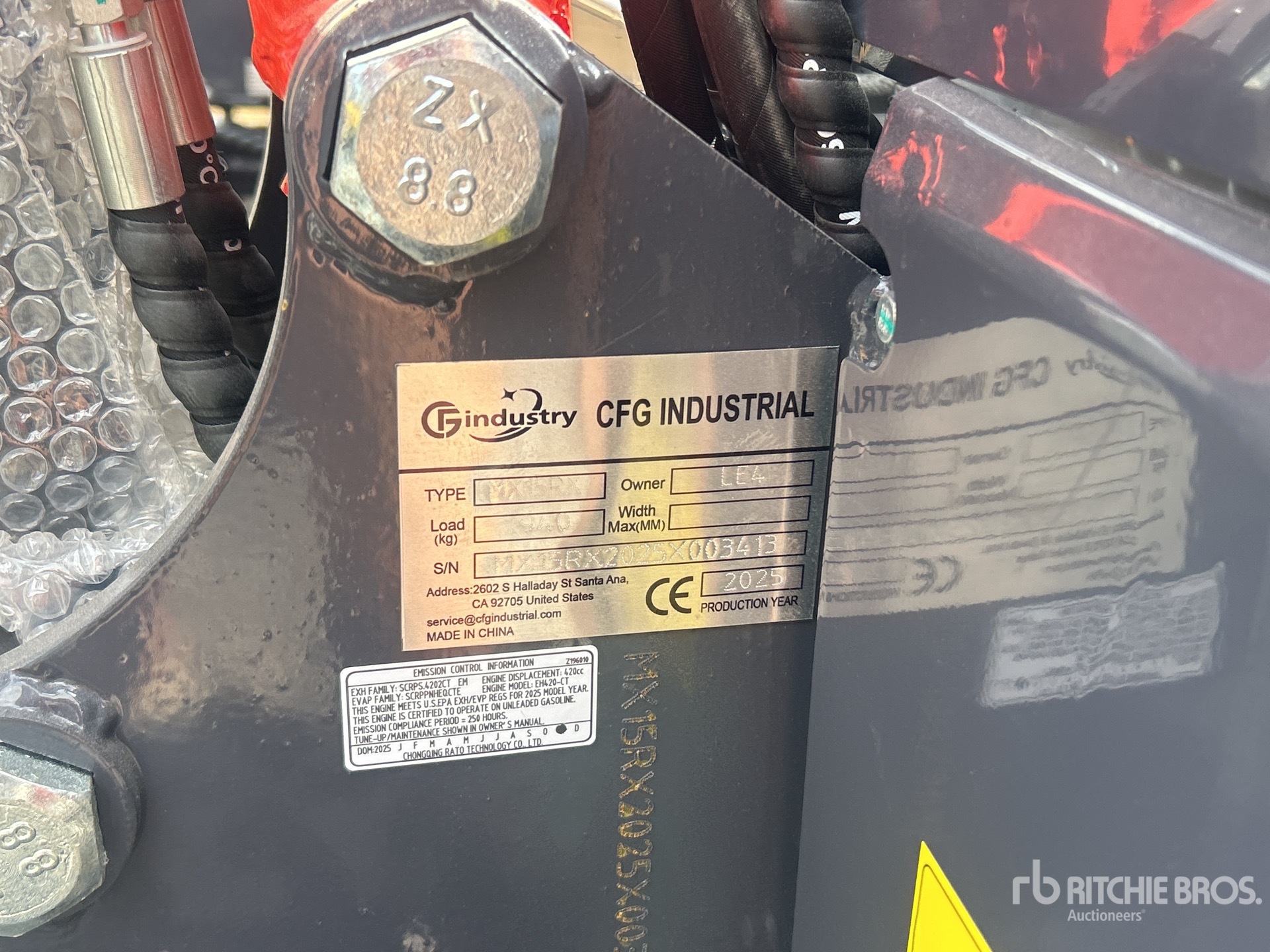 General Appearance with N.º de serie/VIN