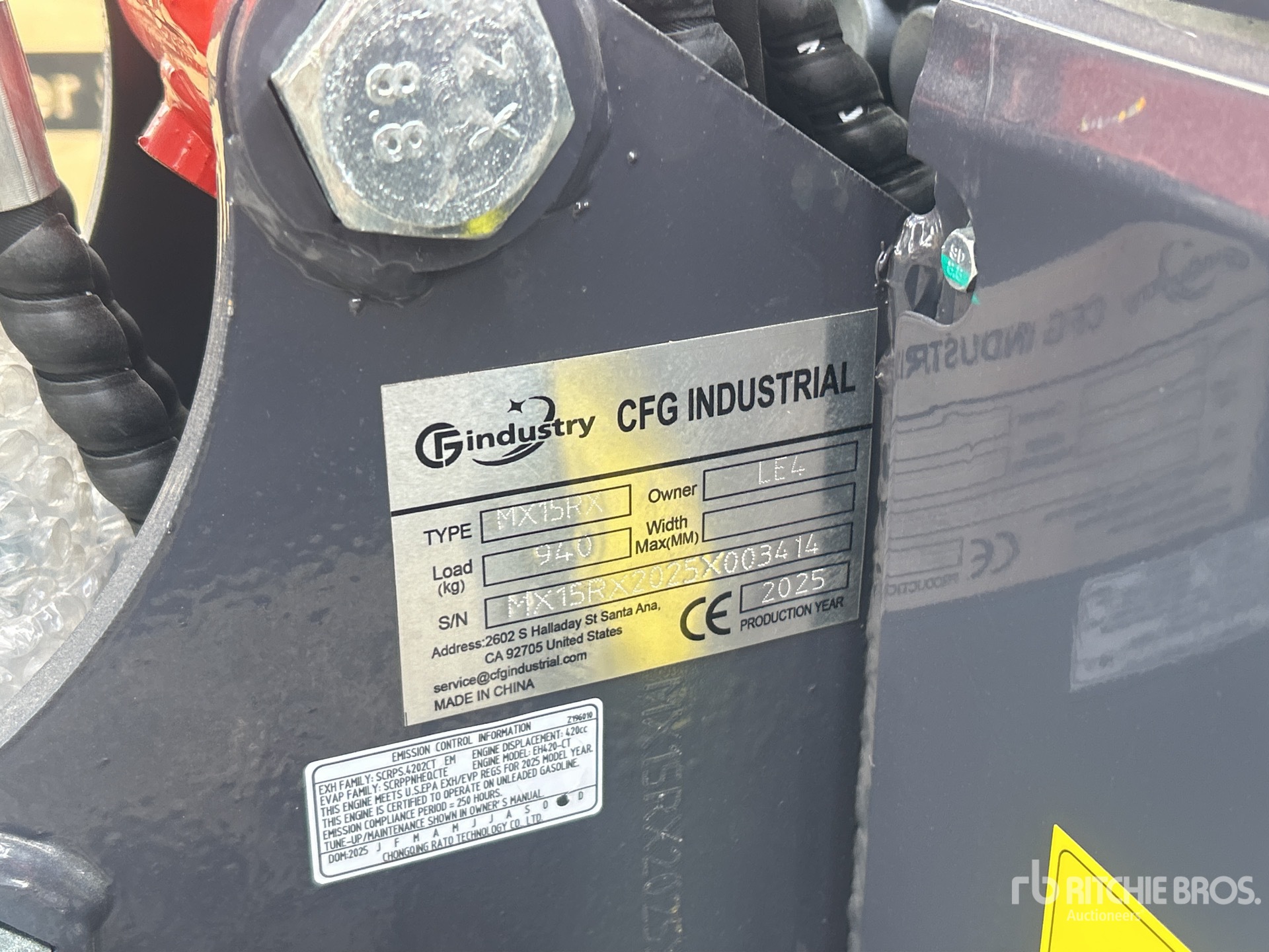 General Appearance with N.º de serie/VIN