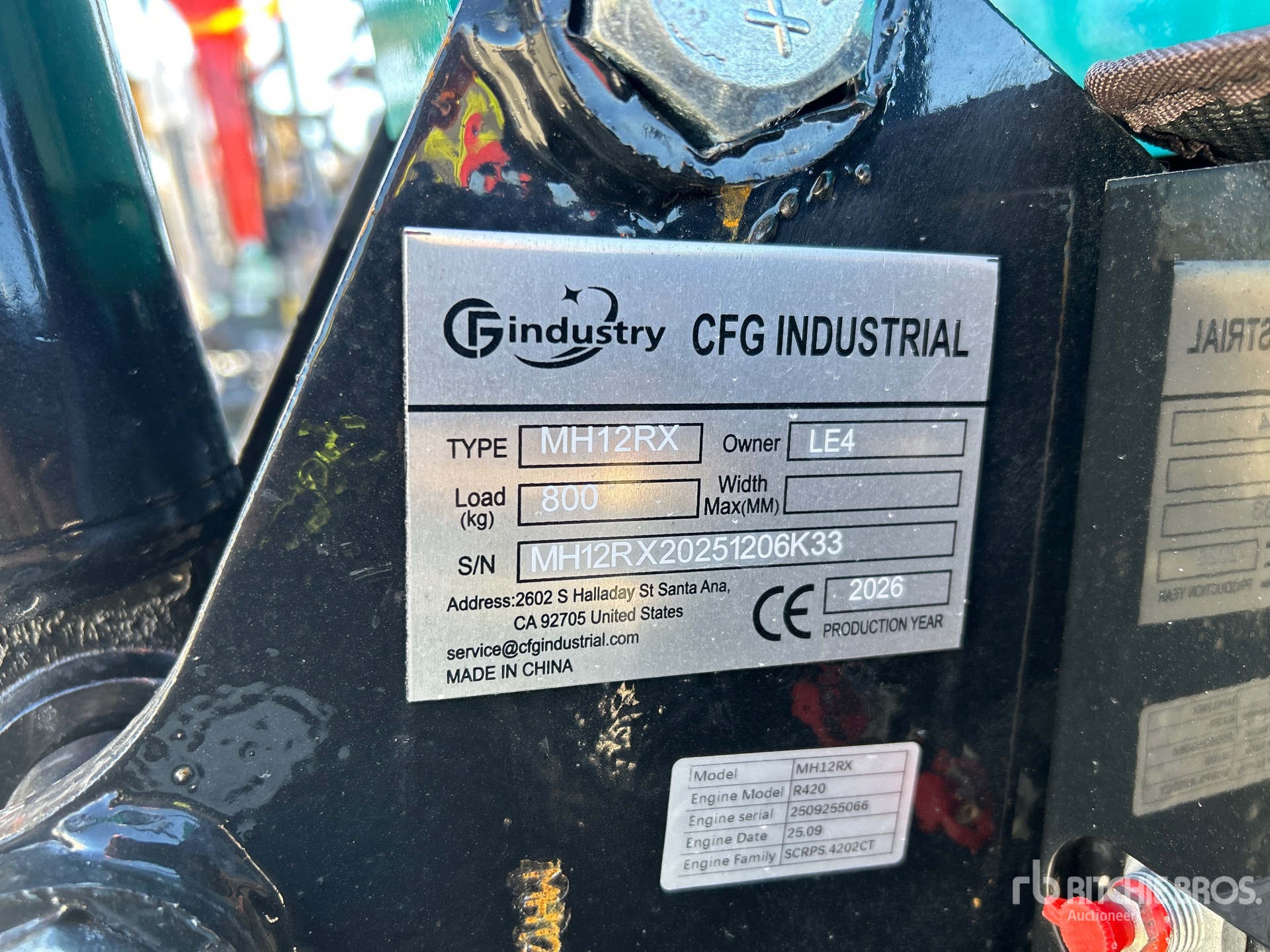 General Appearance with N.º de serie/VIN