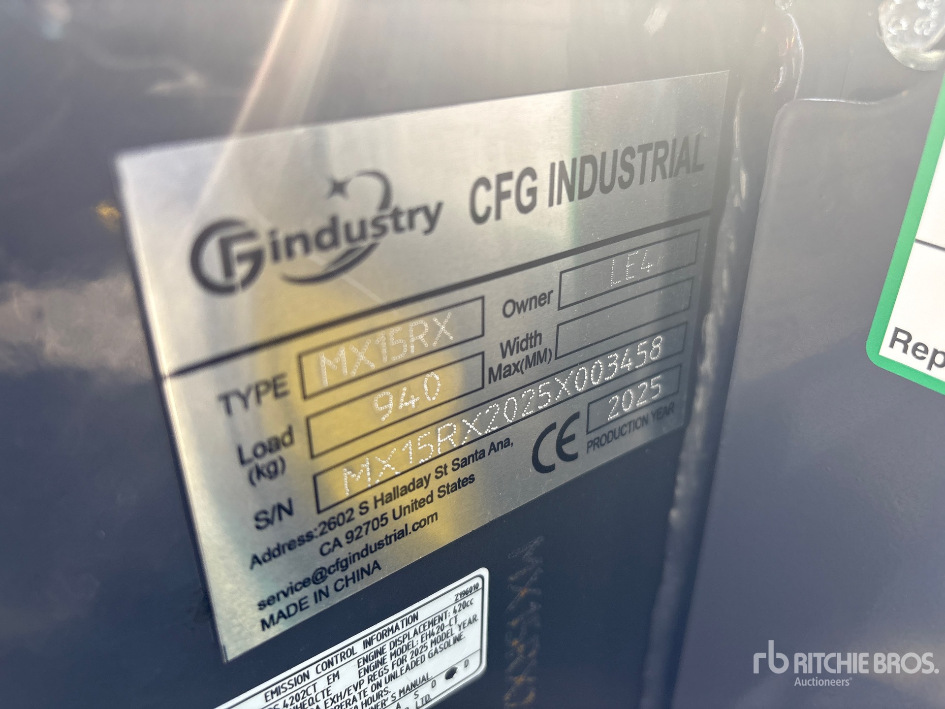 General Appearance with Seriennummer / FIN