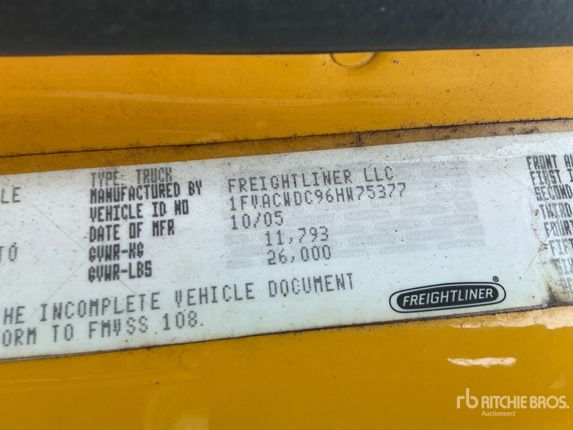 General Appearance with Numer seryjny/numer identyfikacyjny pojazdu