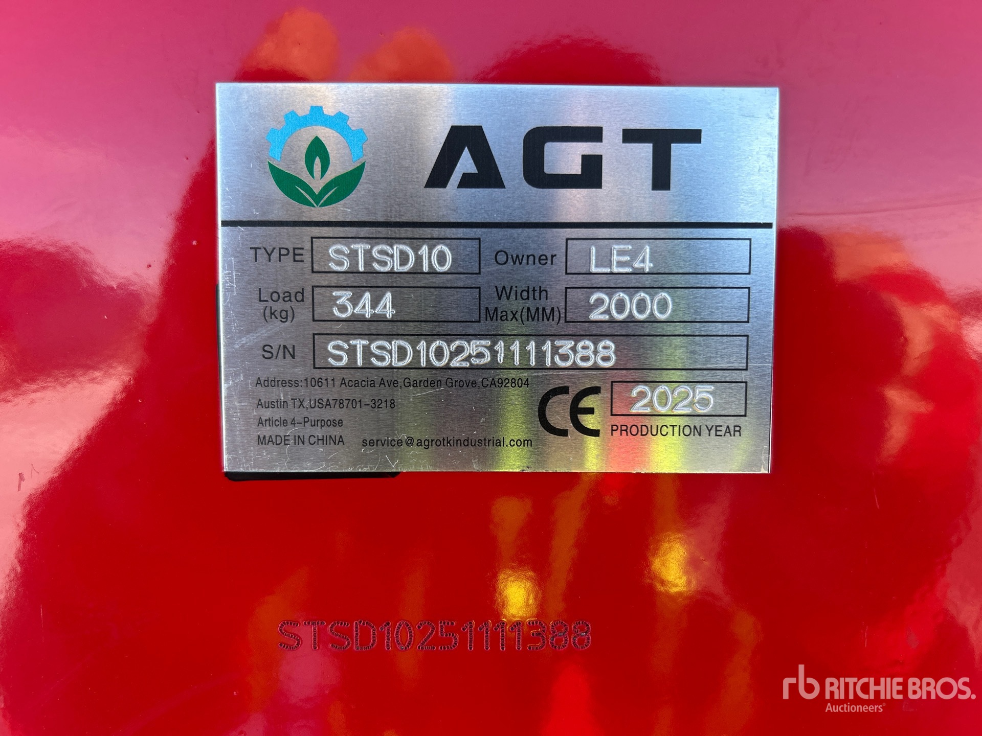 General Appearance with N.º de serie/VIN