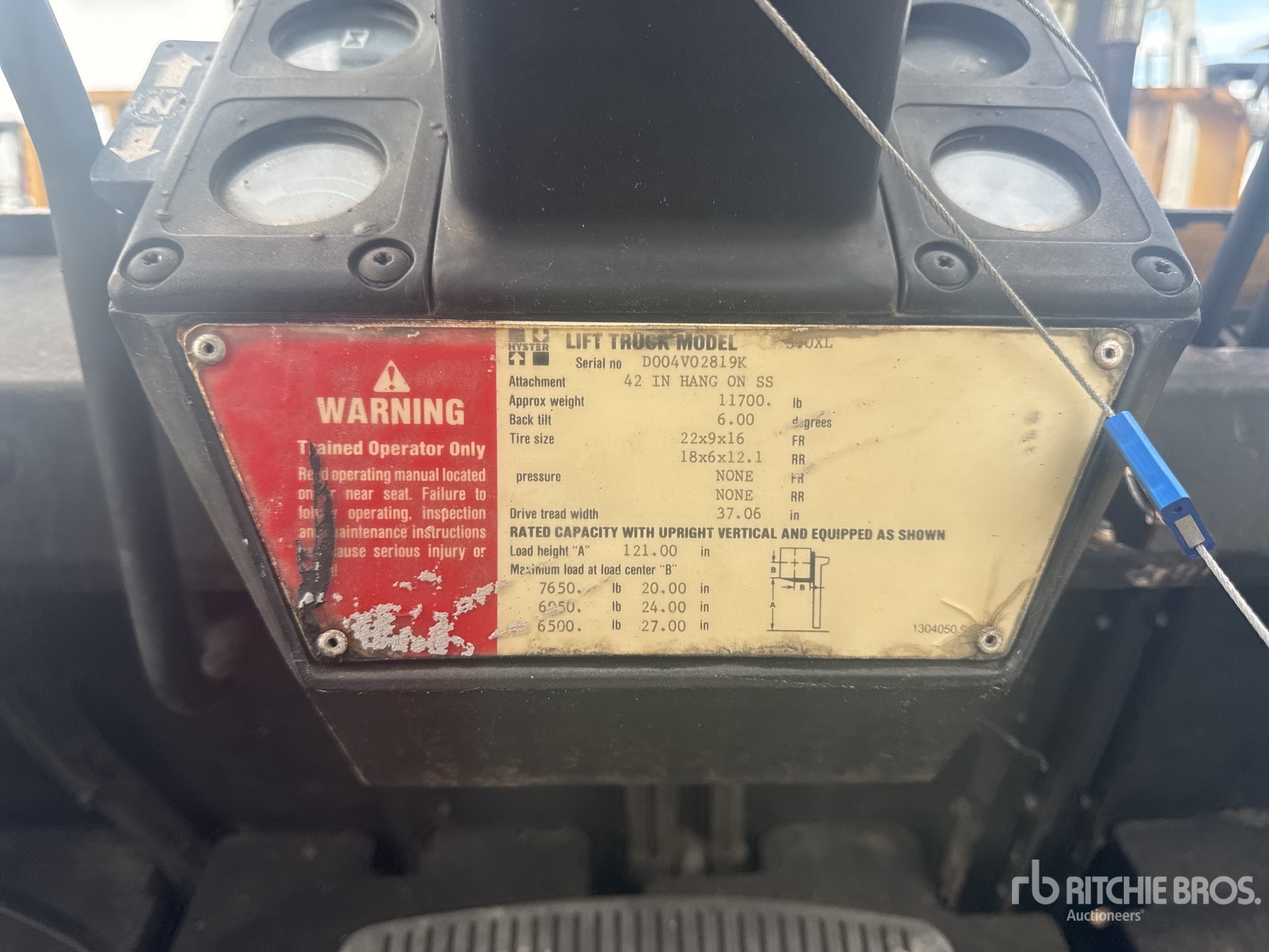 General Appearance with N.º de serie/VIN