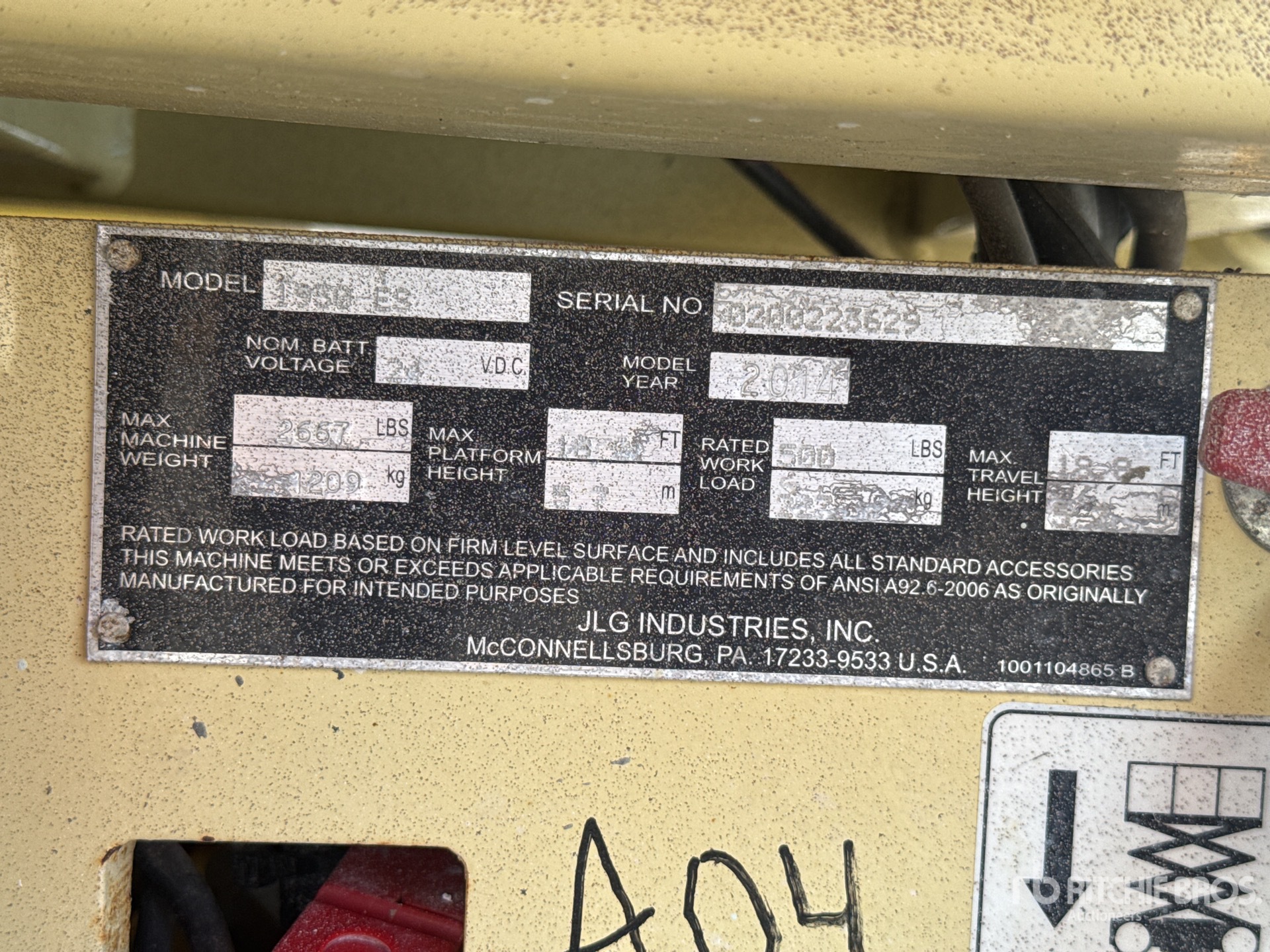 General Appearance with Numer seryjny/numer identyfikacyjny pojazdu