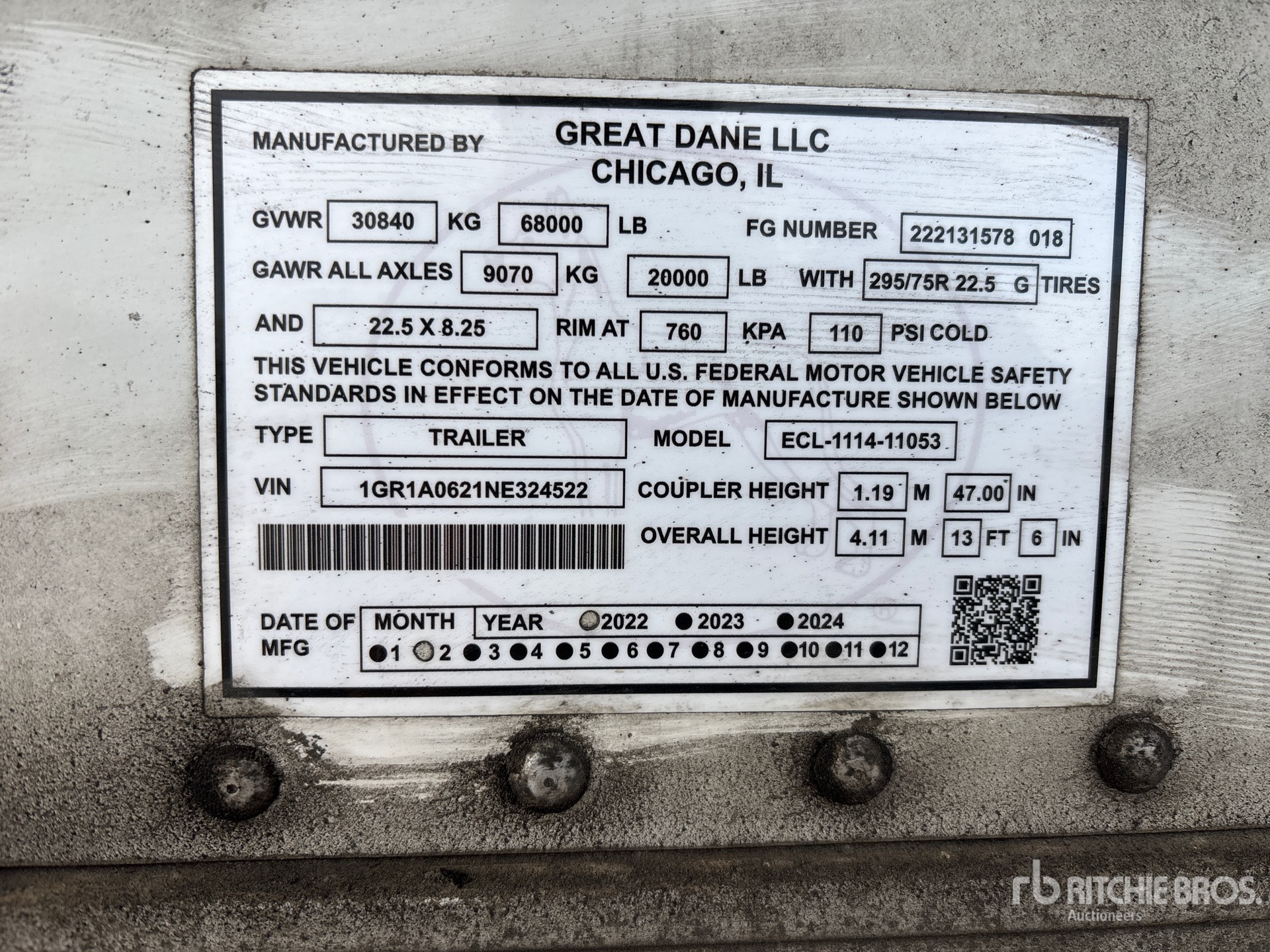 General Appearance with Numer seryjny/numer identyfikacyjny pojazdu