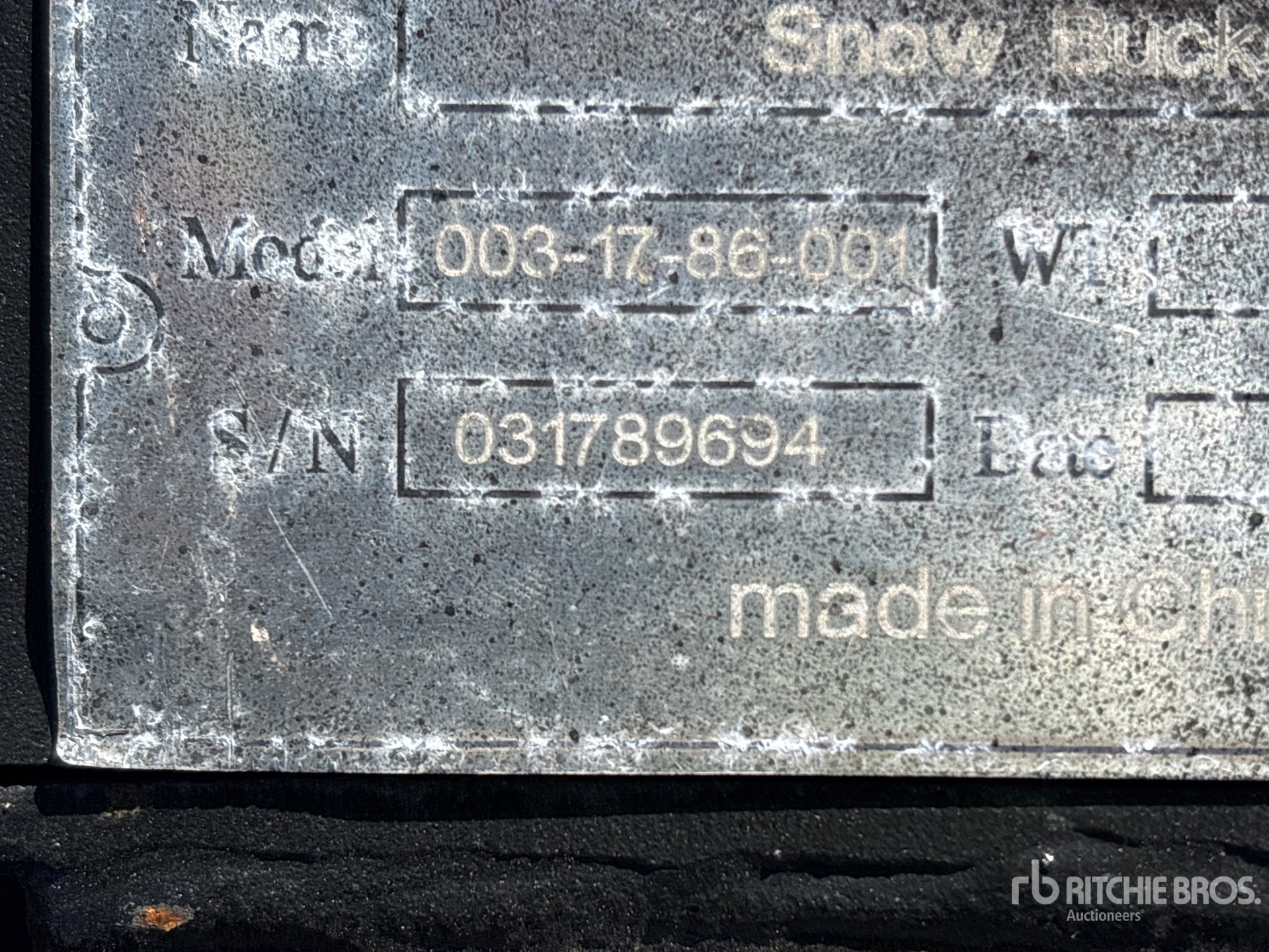 General Appearance with N.º de serie/VIN