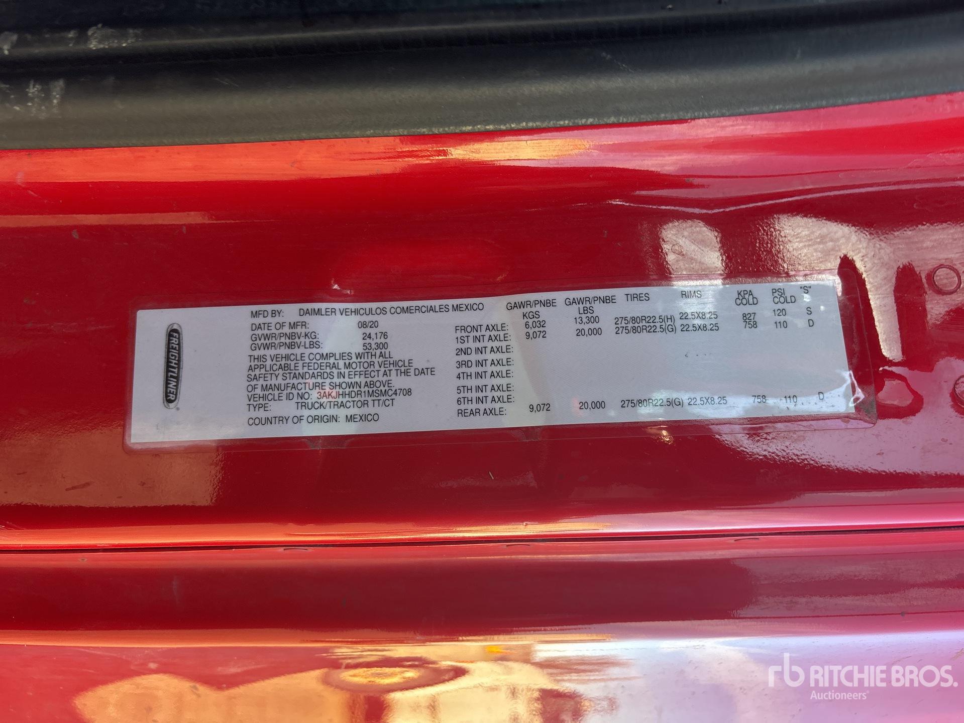 General Appearance with Numéro de série/Numéro d'identification du véhicule automobile