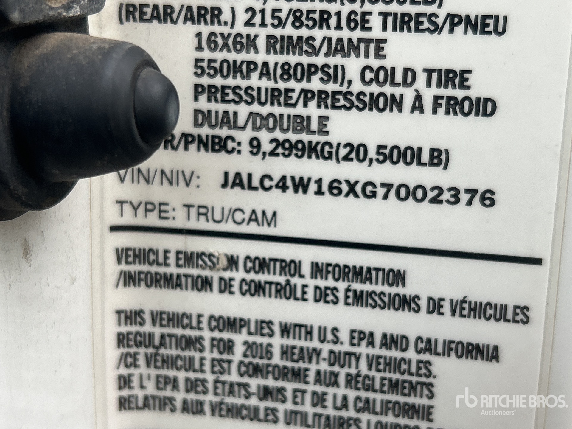 General Appearance with Numero seriale/numero d’identificazione del veicolo (VIN)