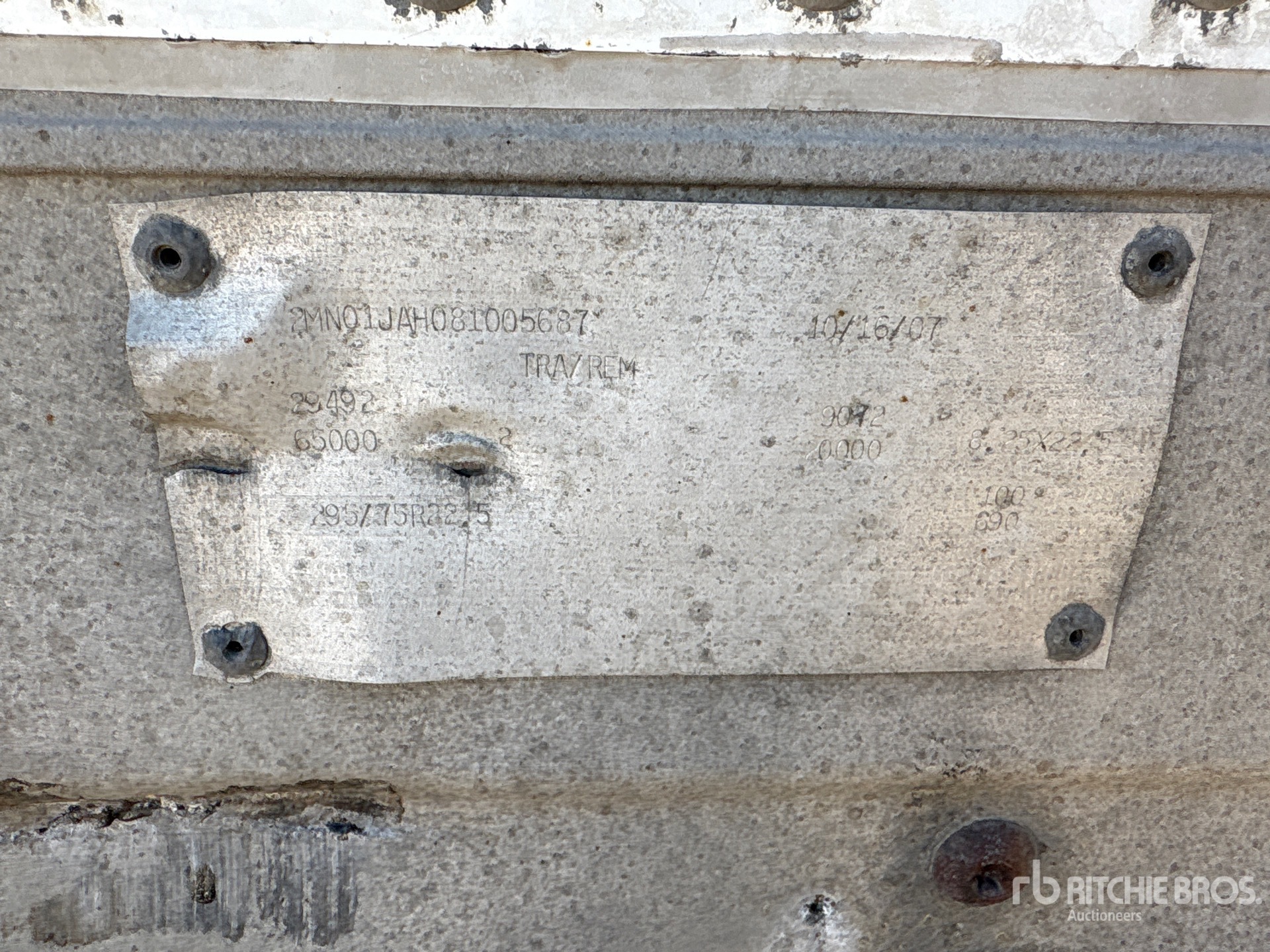 General Appearance with N.º de serie/VIN