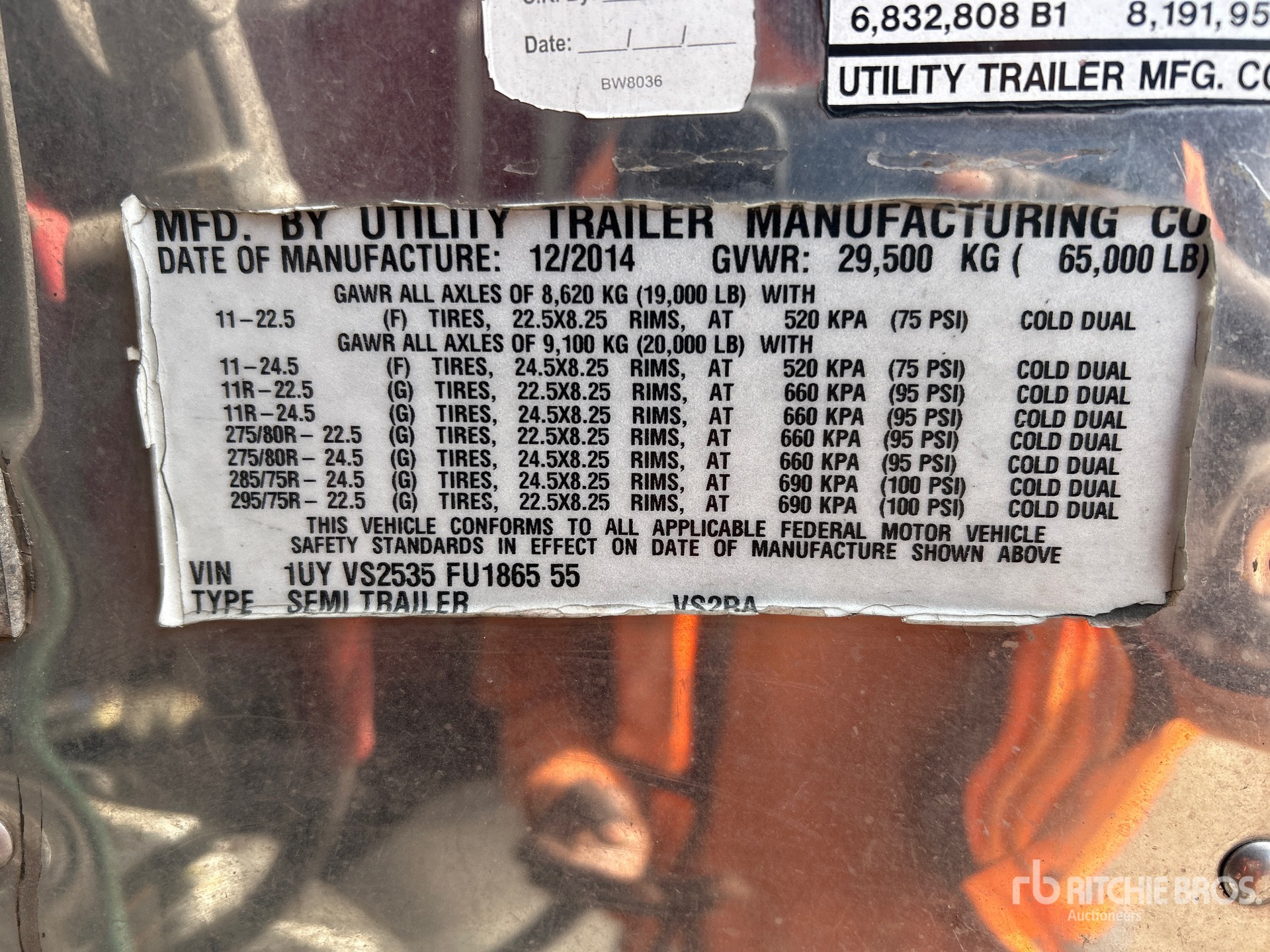 General Appearance with N.º de serie/VIN