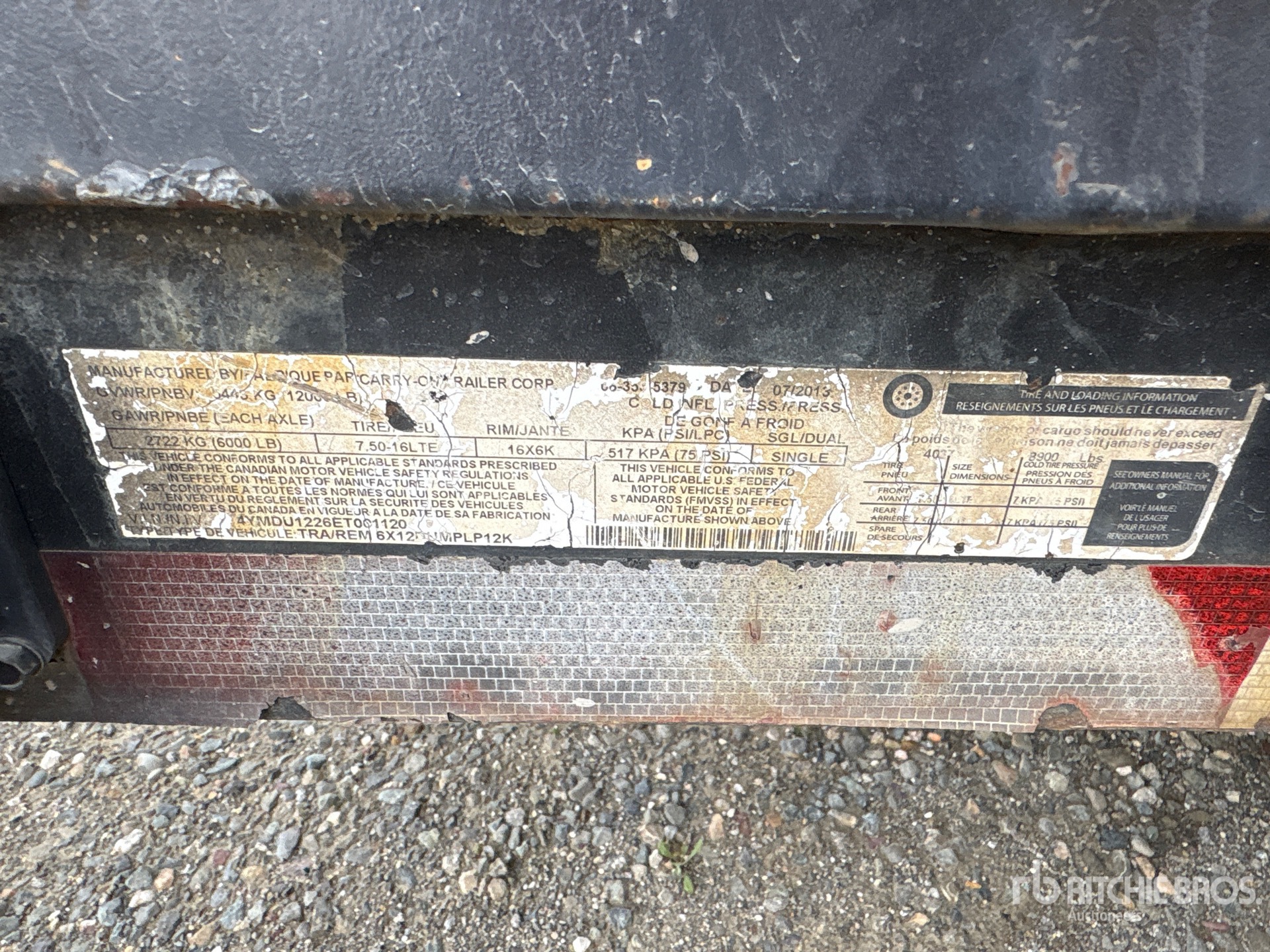 General Appearance with Numer seryjny/numer identyfikacyjny pojazdu