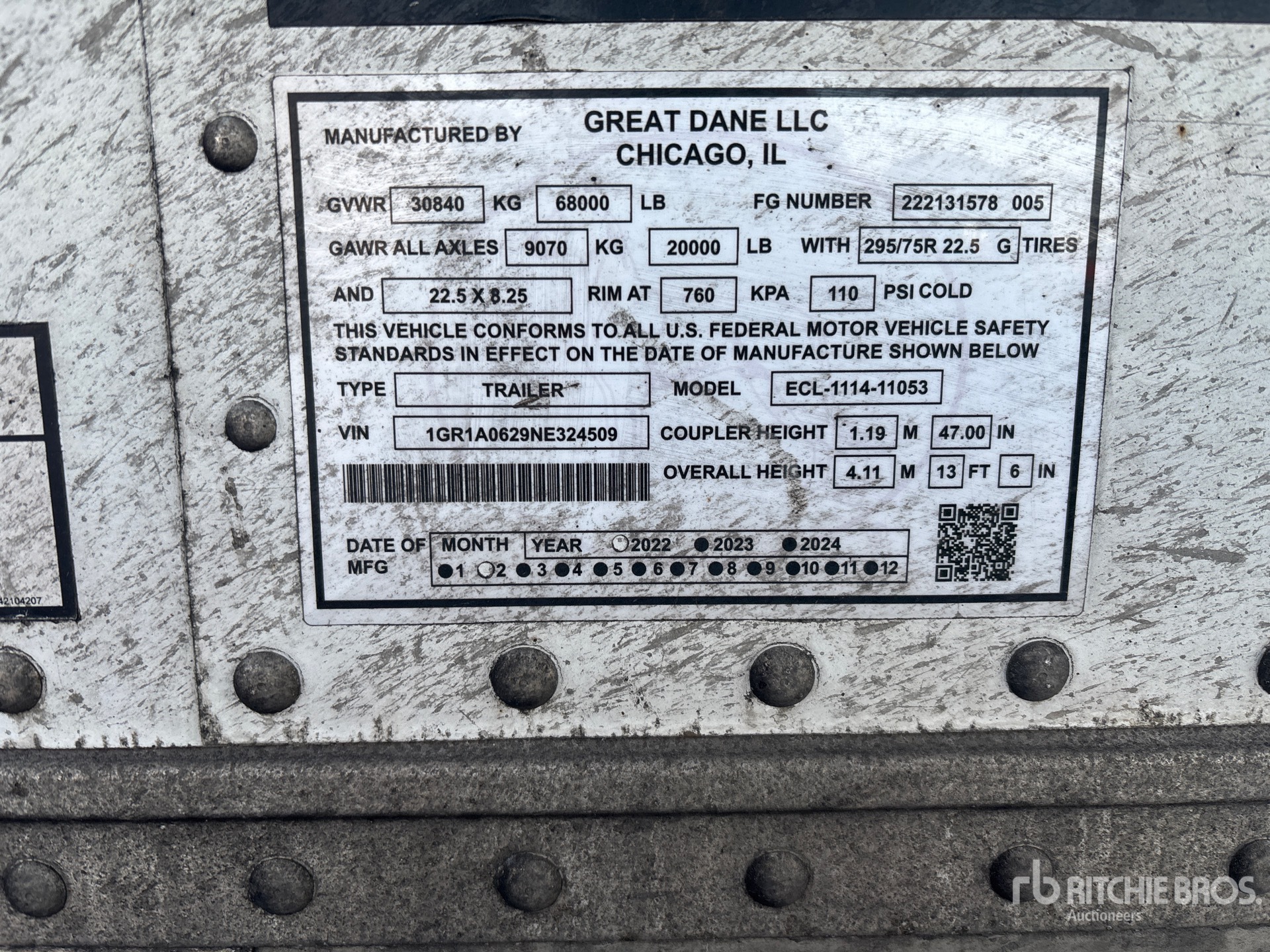 General Appearance with Numer seryjny/numer identyfikacyjny pojazdu