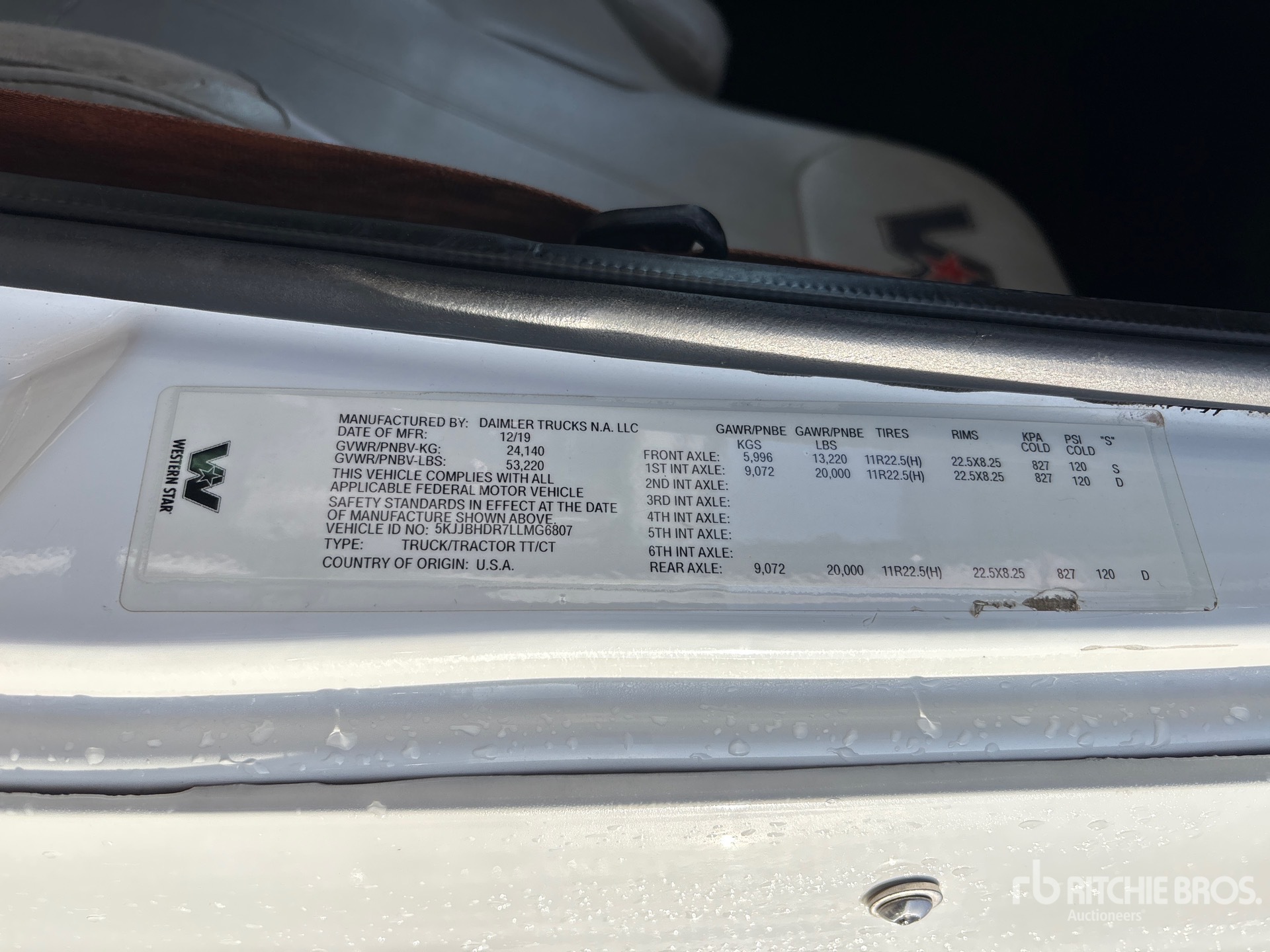 General Appearance with Numer seryjny/numer identyfikacyjny pojazdu