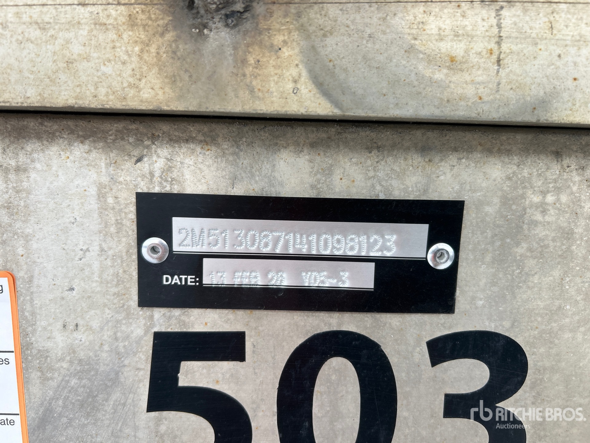 General Appearance with N.º de serie/VIN