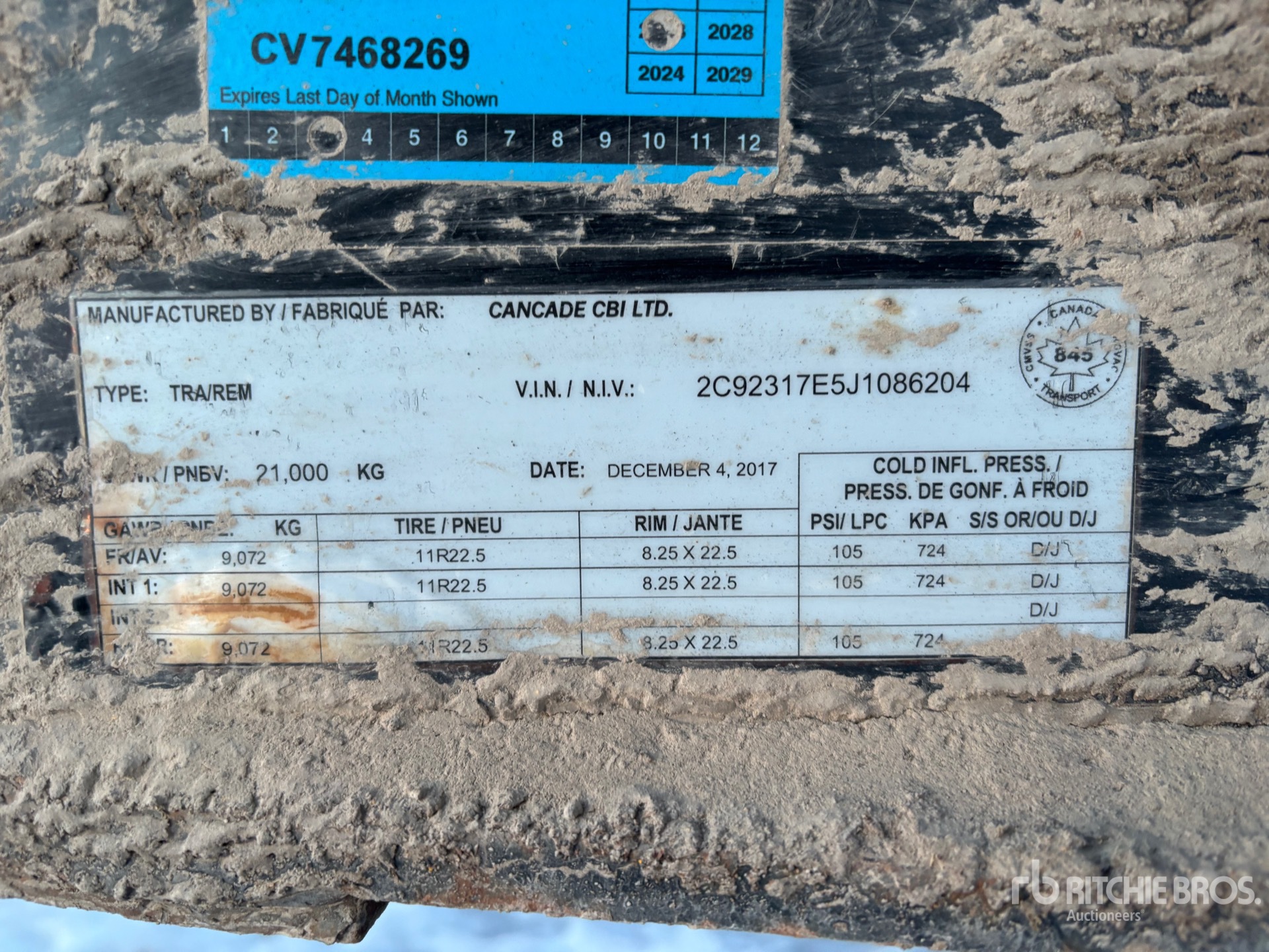 General Appearance with N.º de serie/VIN