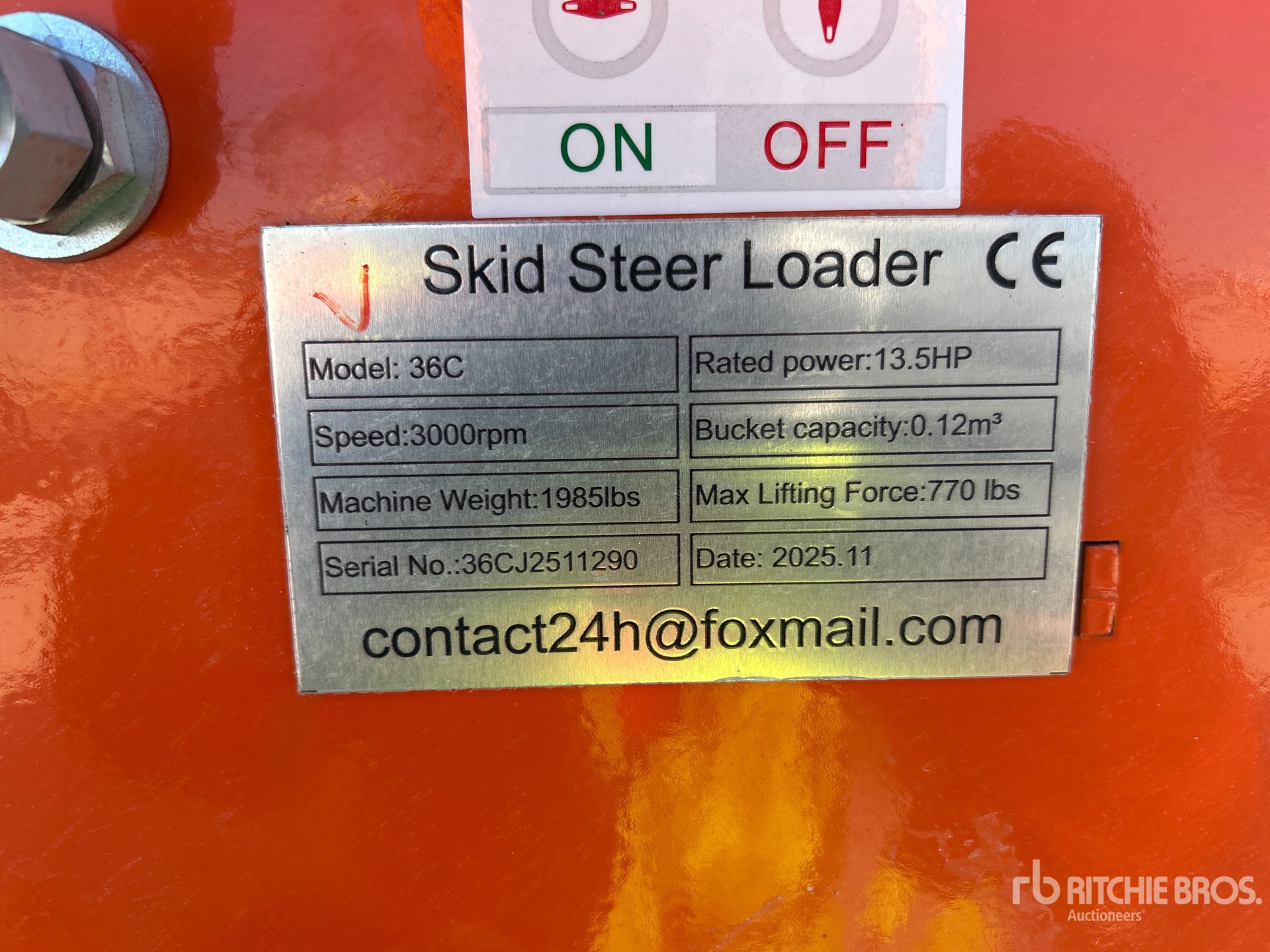 General Appearance with Numer seryjny/numer identyfikacyjny pojazdu