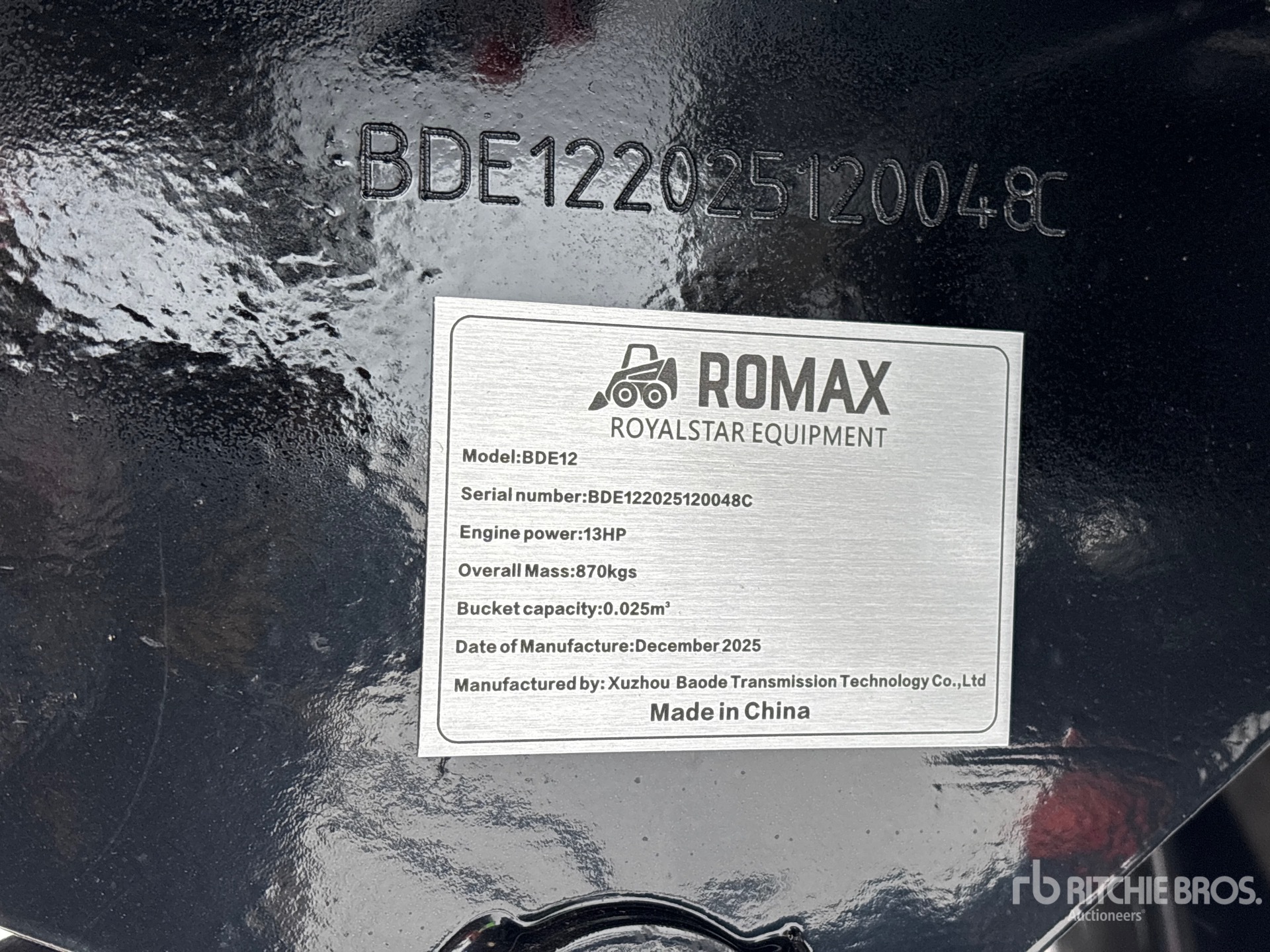 General Appearance with N.º de serie/VIN