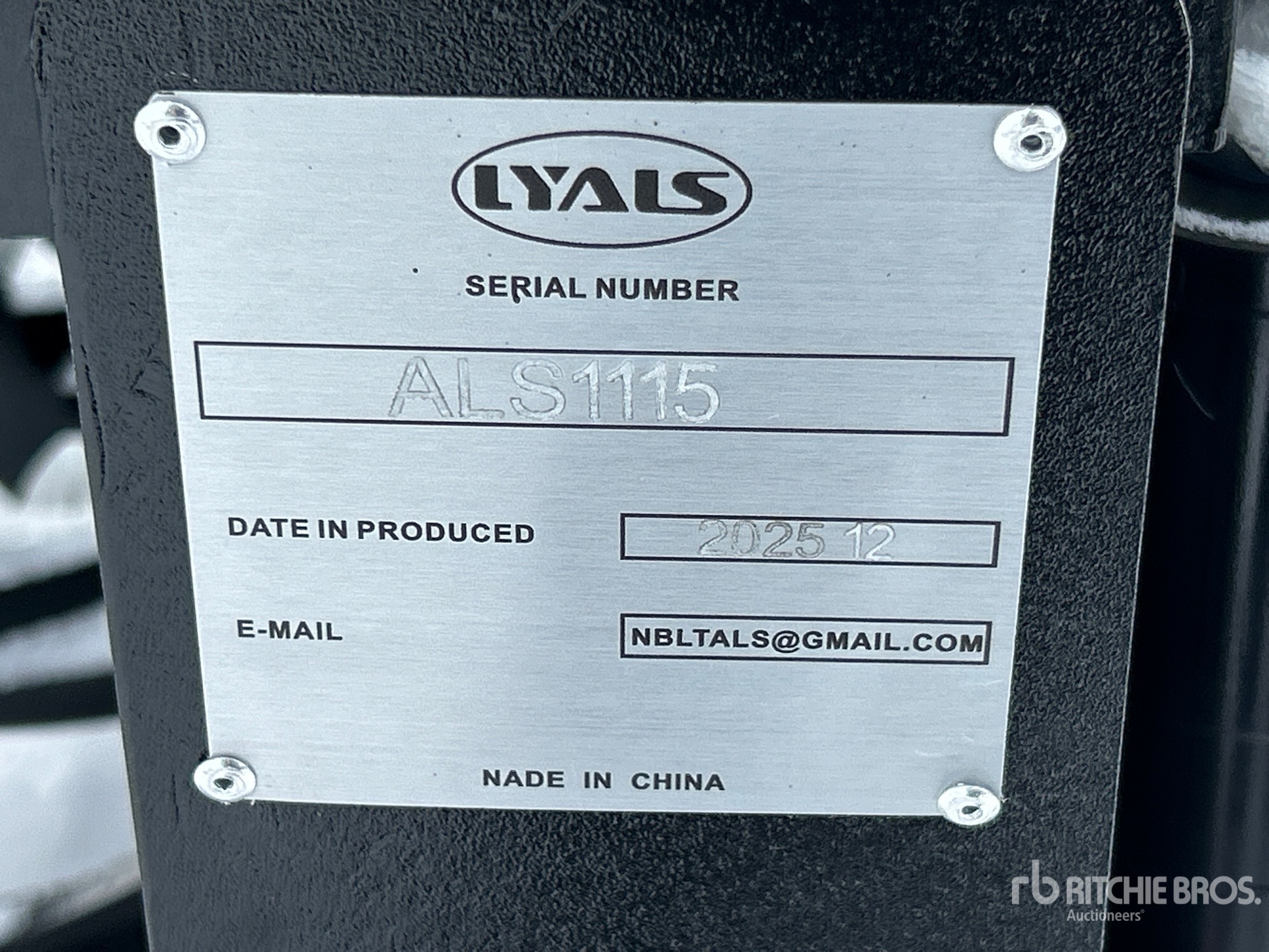 General Appearance with Seriennummer / FIN