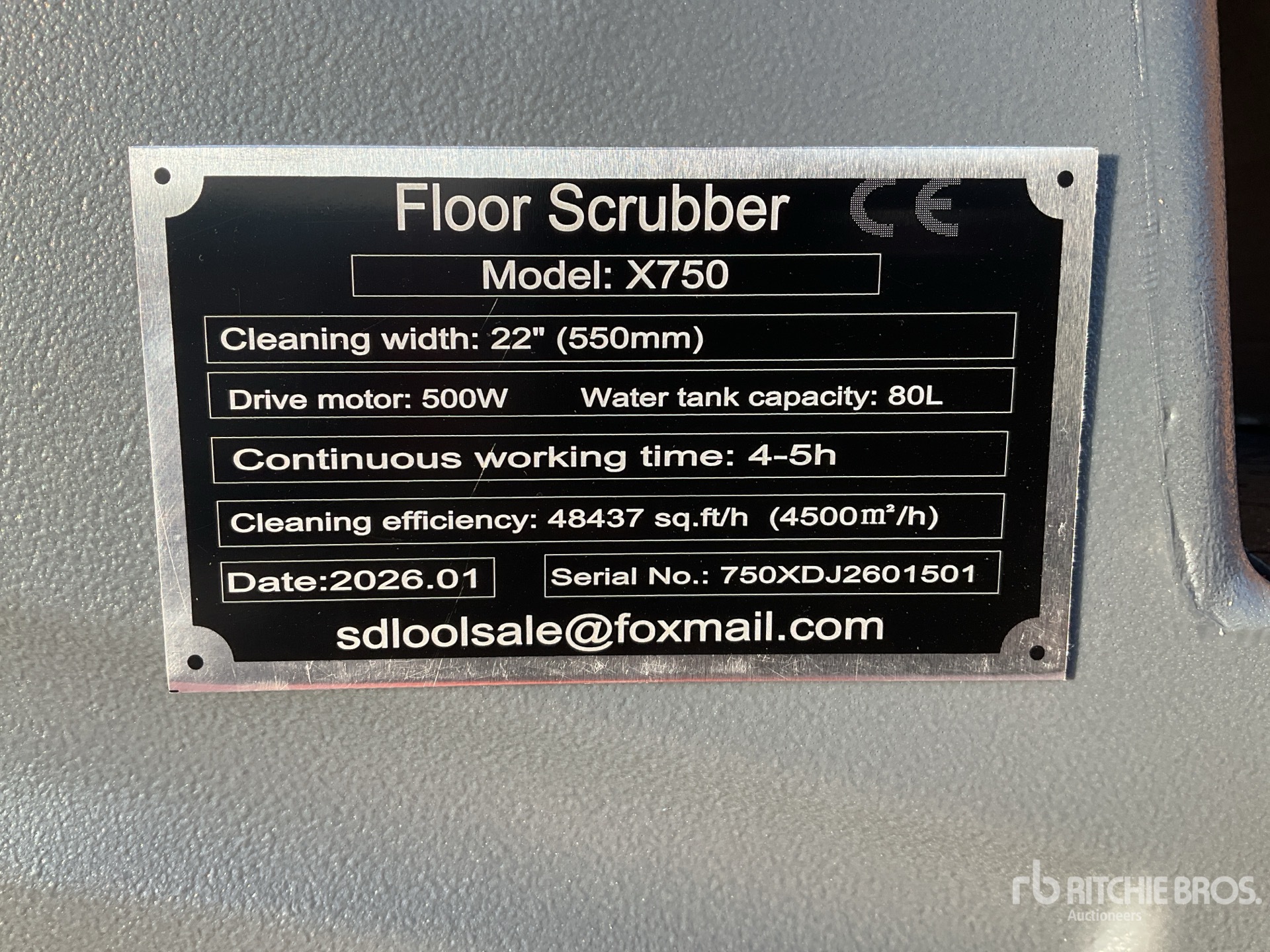 General Appearance with N.º de serie/VIN