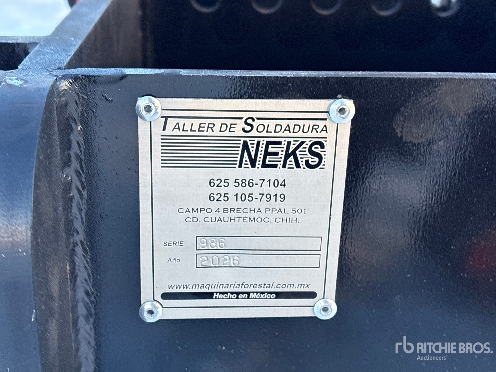 General Appearance with N.º de serie/VIN