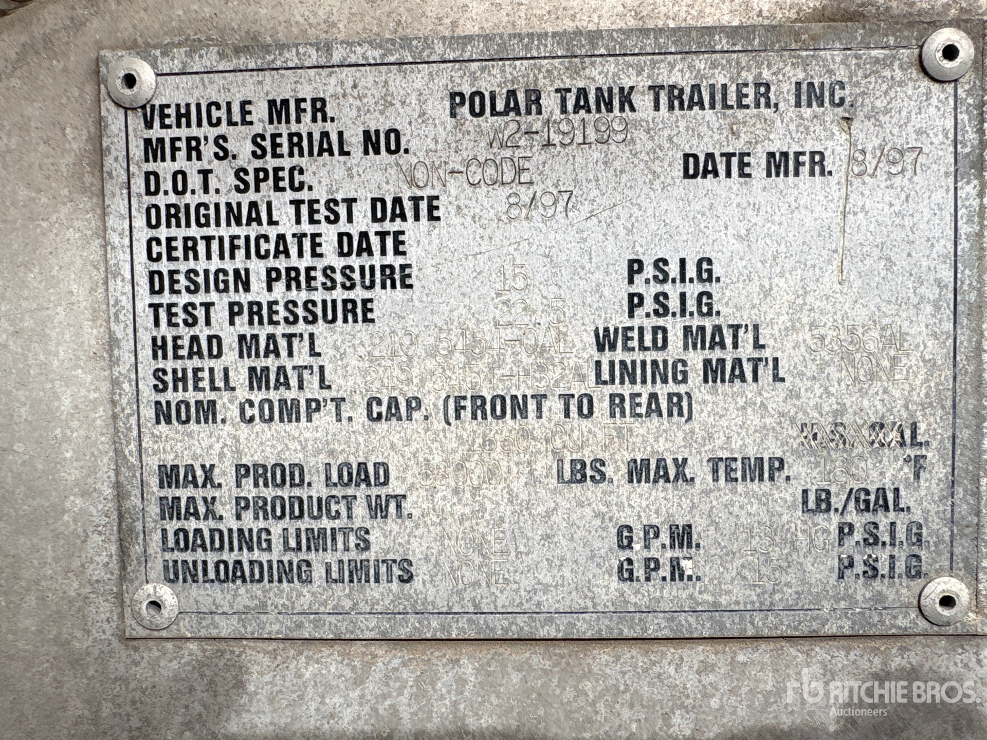 General Appearance with N.º de serie/VIN