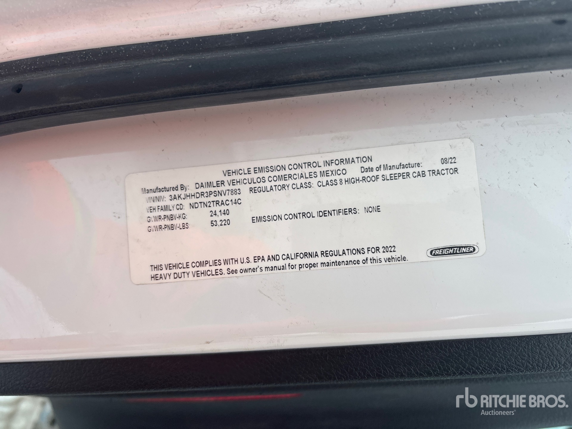 General Appearance with Second Serial Number/VIN Photo