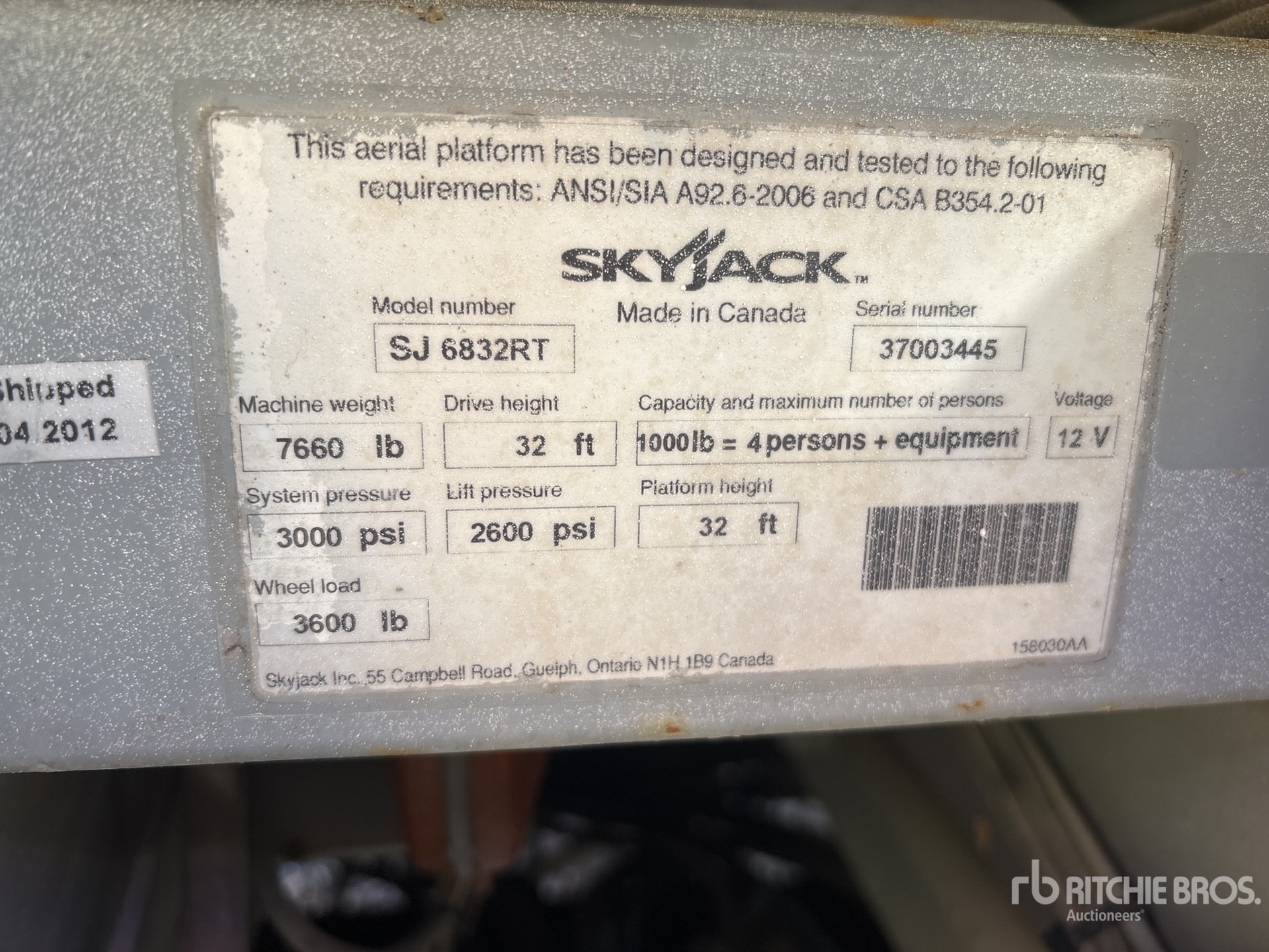 General Appearance with Numero seriale/numero d’identificazione del veicolo (VIN)