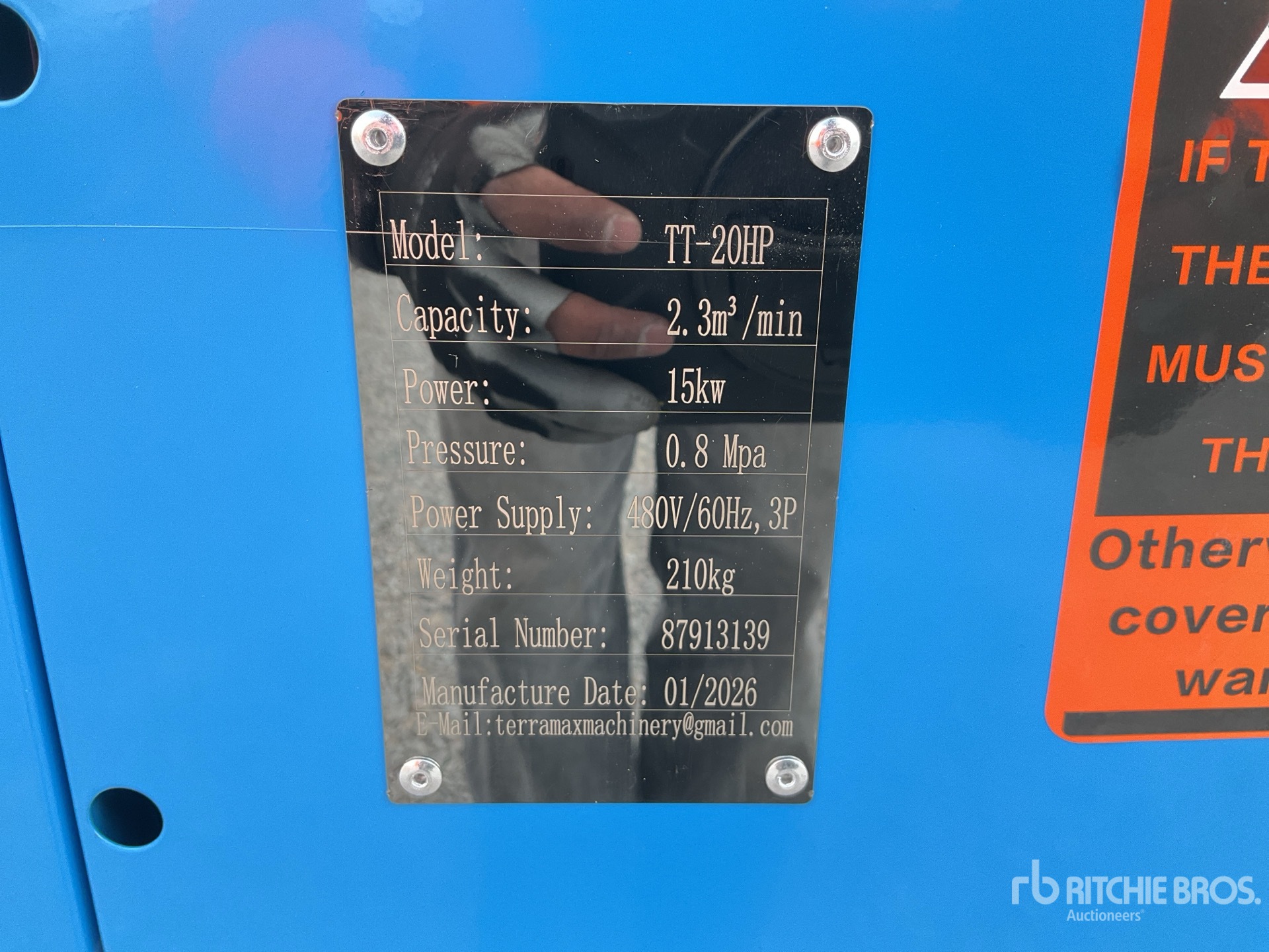 General Appearance with N.º de serie/VIN