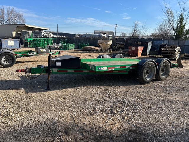 2016 Pratt EZ-1480S 14 ft T/A Ground Load Trailer