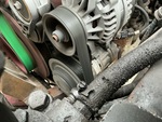Engine with A/C Compressor