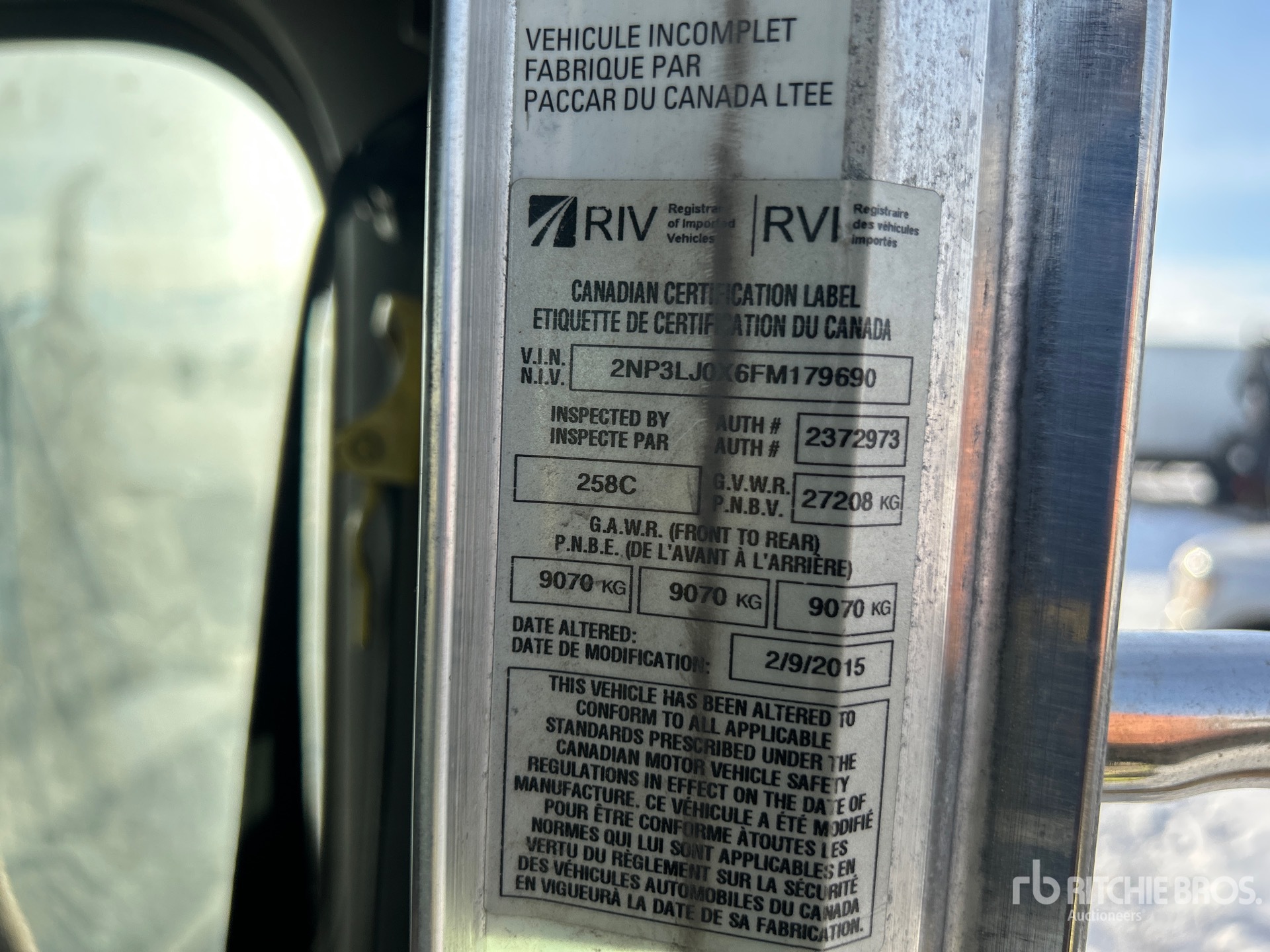 General Appearance with Second Serial Number/VIN Photo