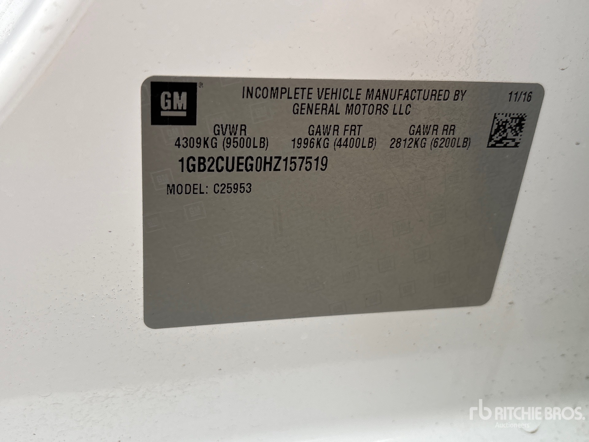 General Appearance with Numéro de série/Numéro d'identification du véhicule automobile