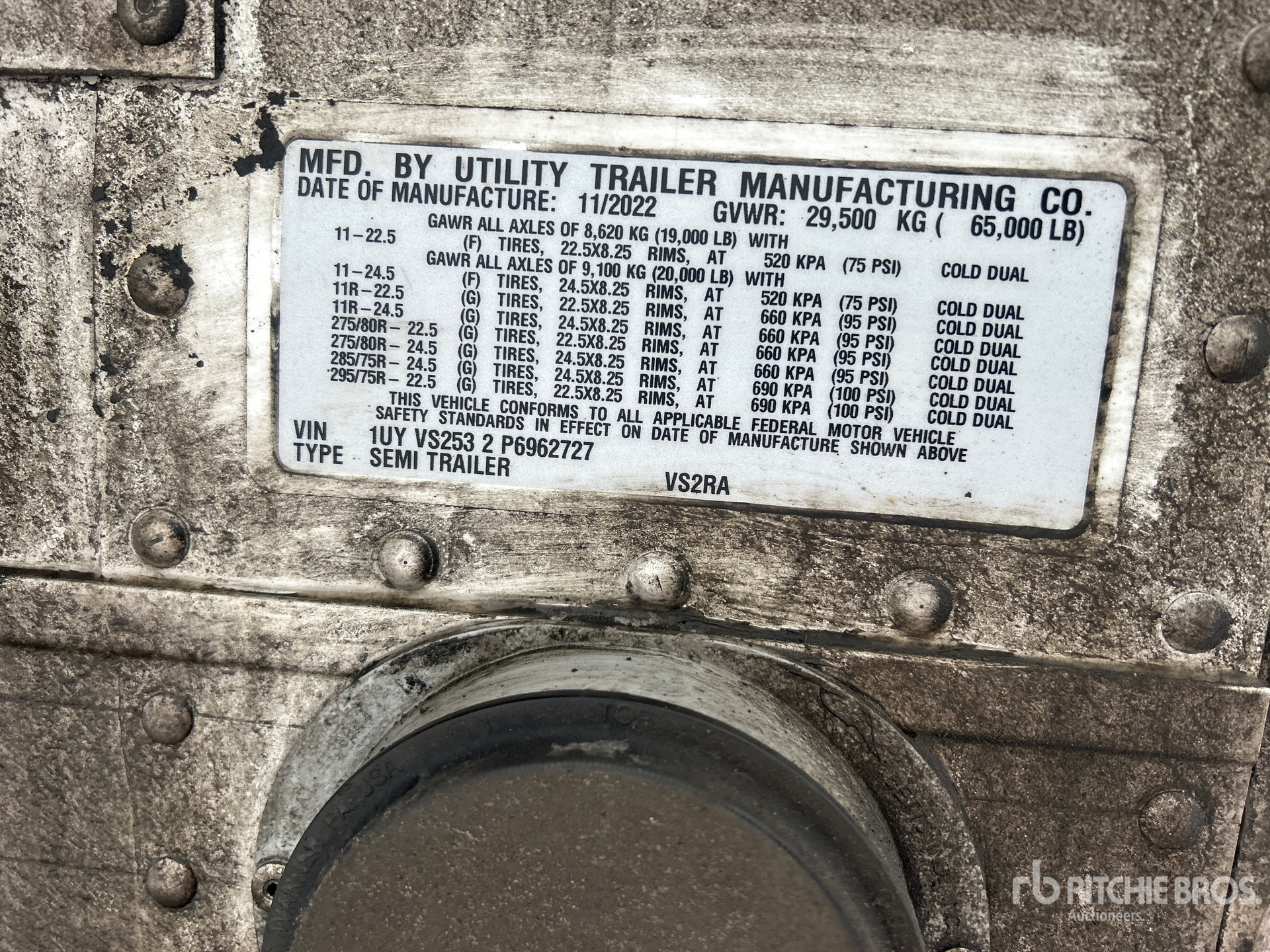 General Appearance with Numéro de série/Numéro d'identification du véhicule automobile