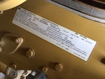Engine with Emission Label