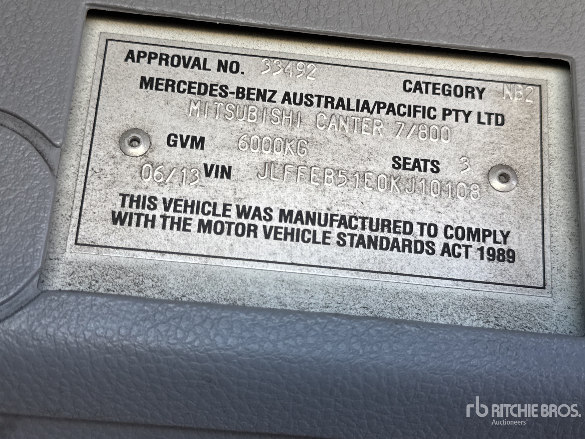 General Appearance with Numer seryjny/numer identyfikacyjny pojazdu