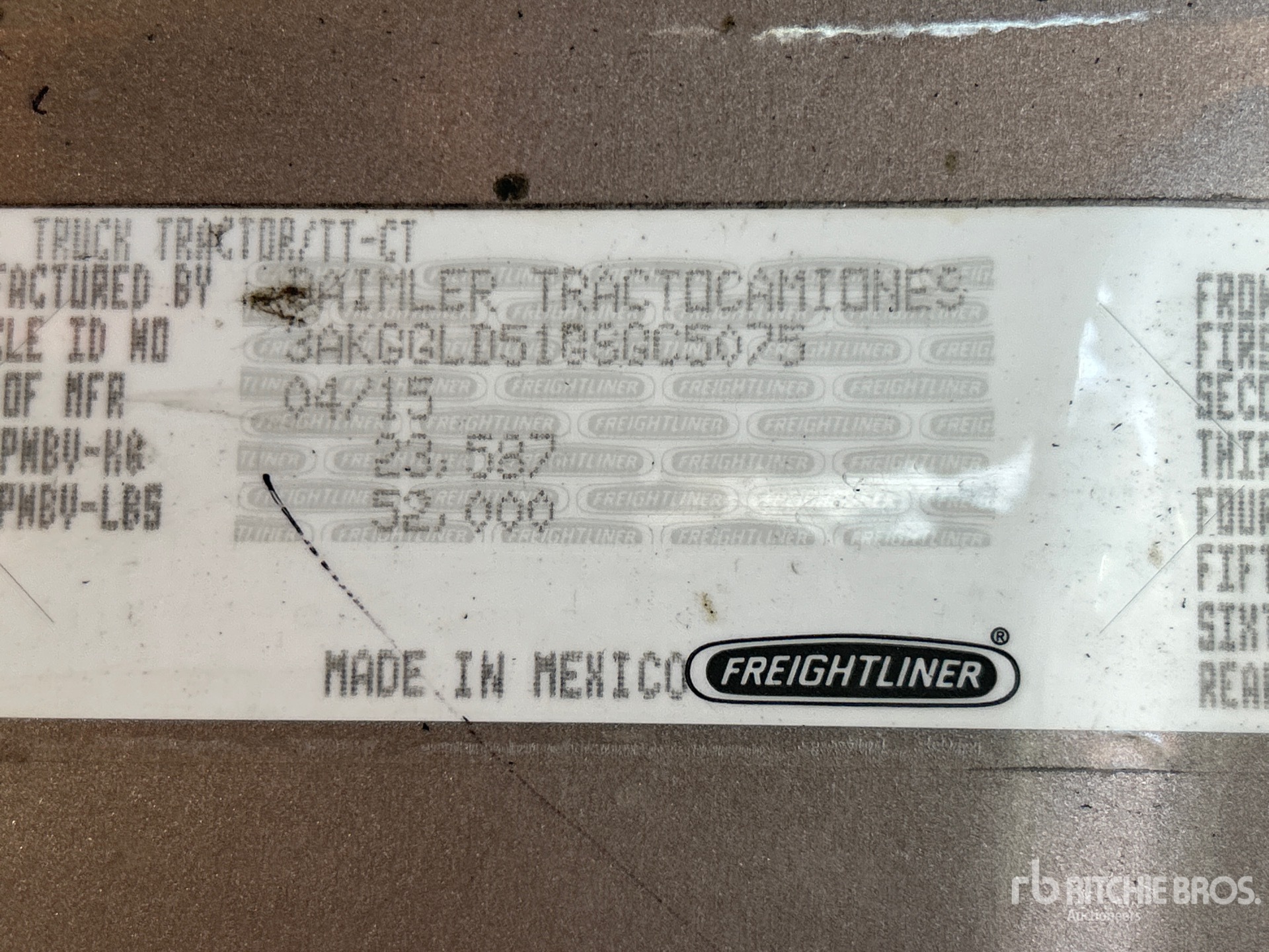 General Appearance with Numer seryjny/numer identyfikacyjny pojazdu