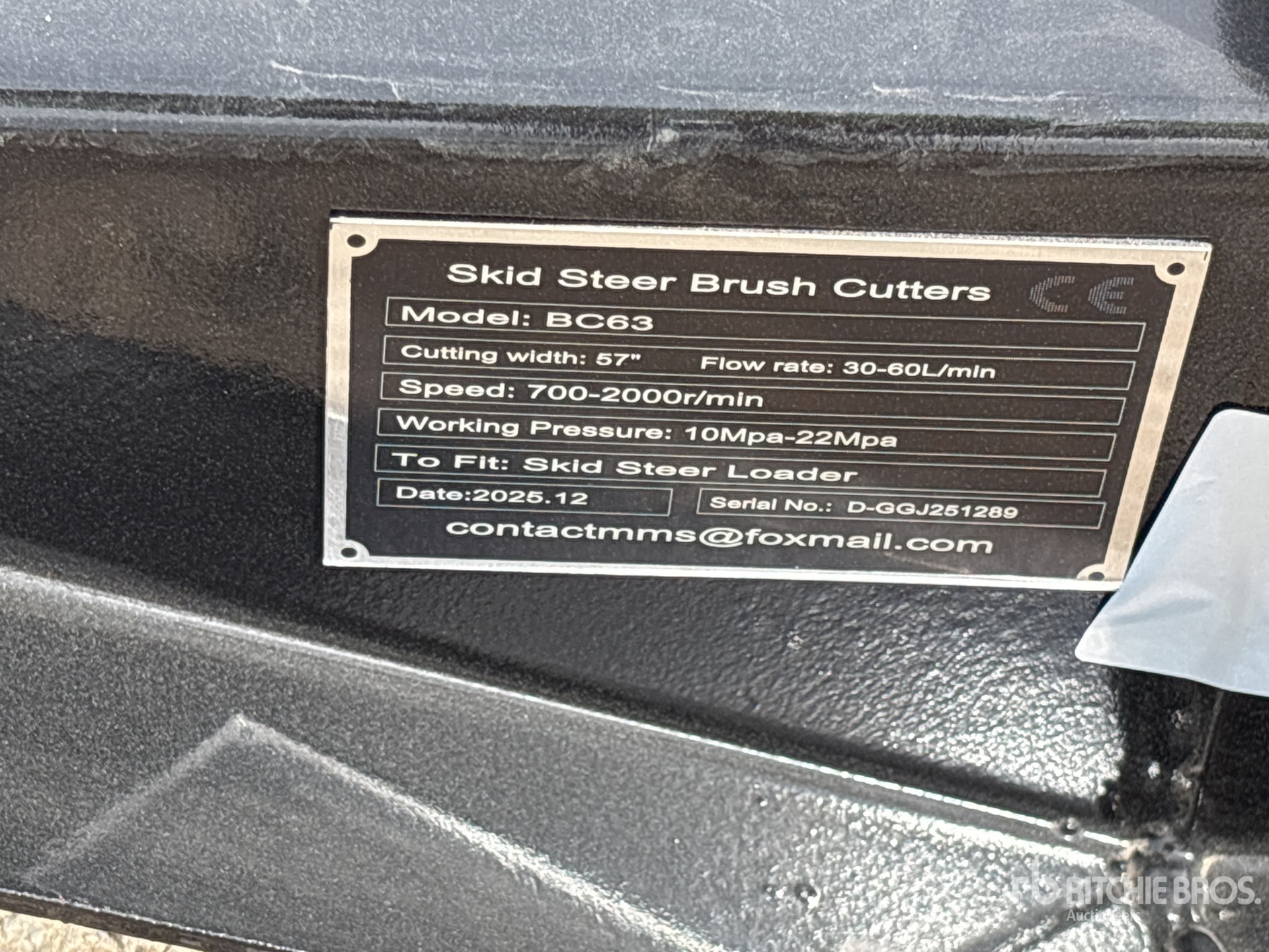 General Appearance with N.º de serie/VIN