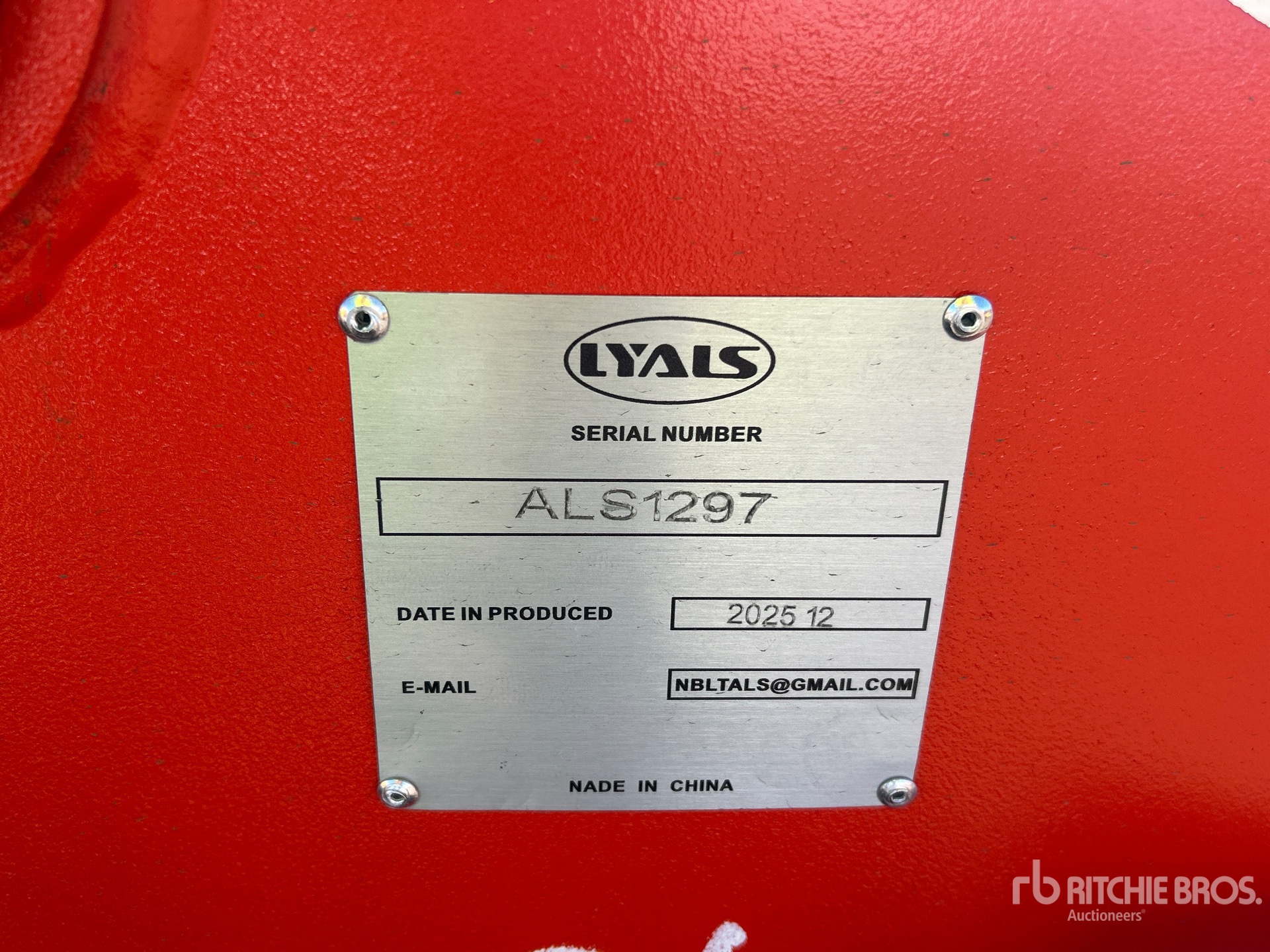 General Appearance with N.º de serie/VIN