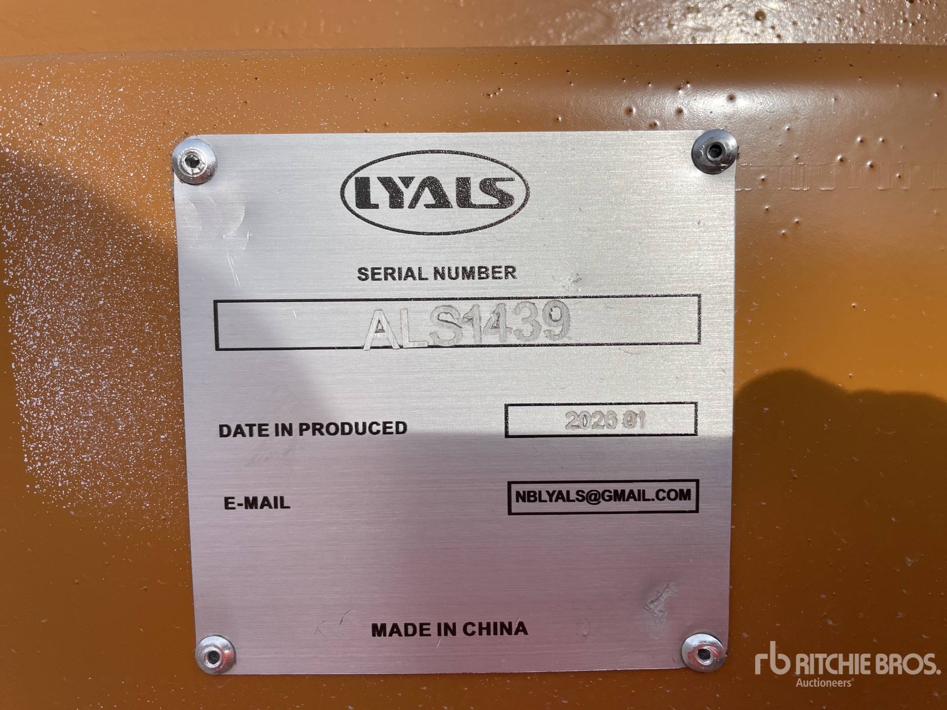 General Appearance with N.º de serie/VIN