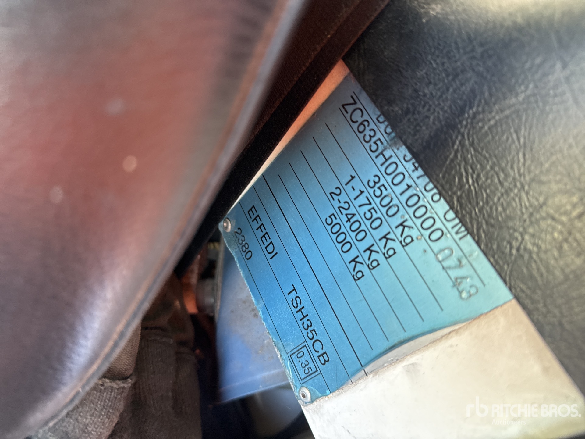 General Appearance with N.º de serie/VIN