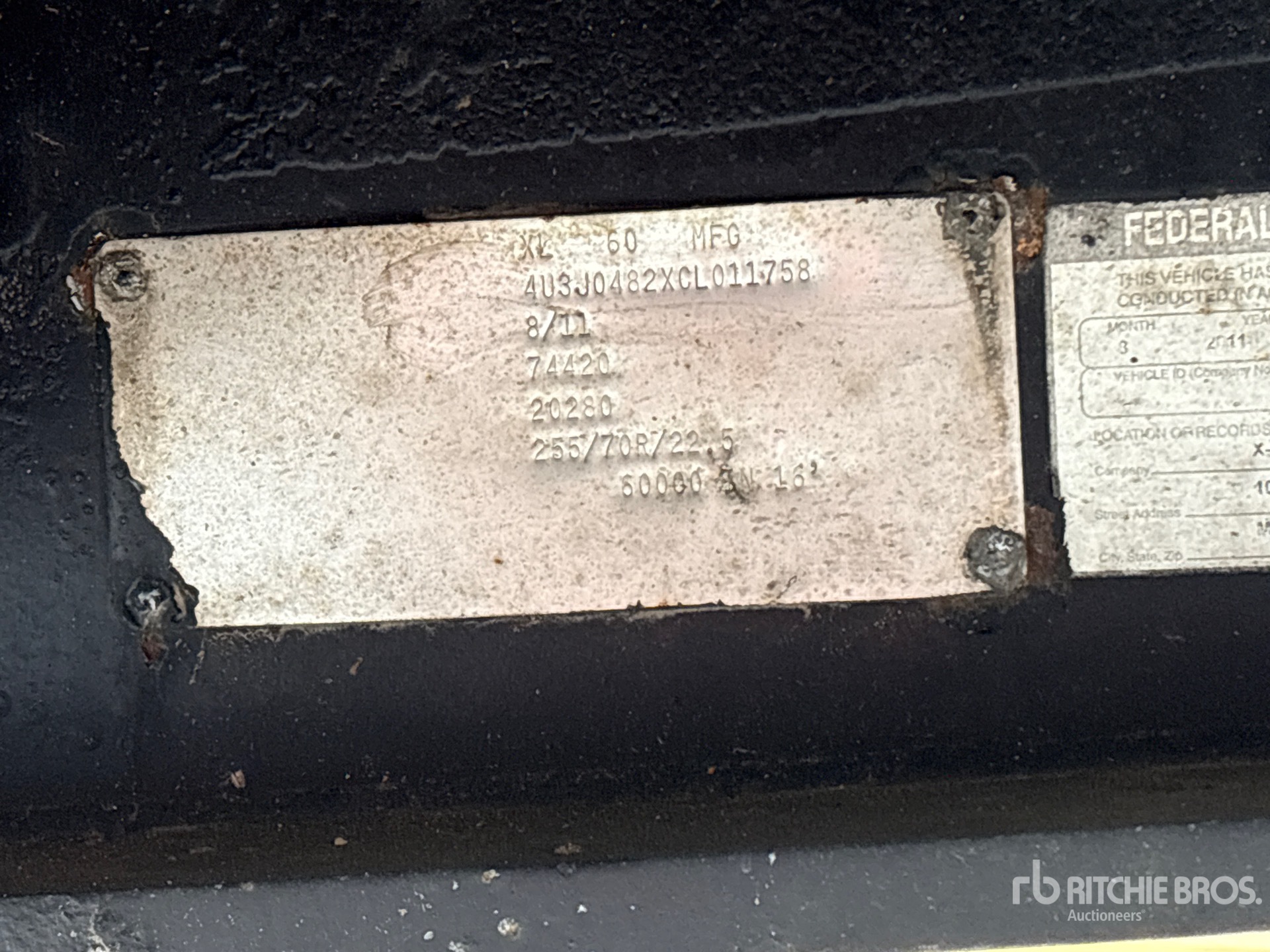 General Appearance with N.º de serie/VIN