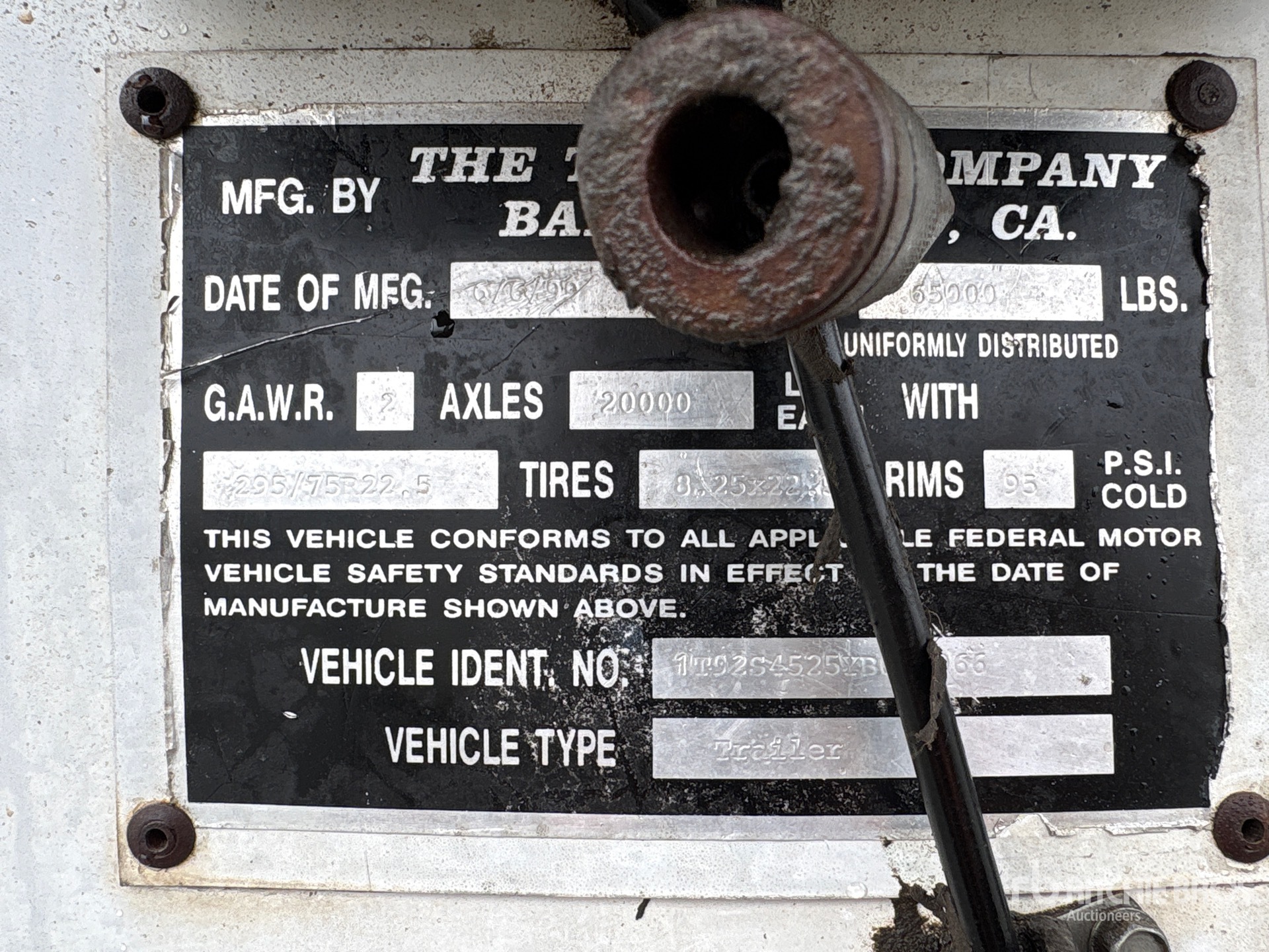 General Appearance with Numero seriale/numero d’identificazione del veicolo (VIN)