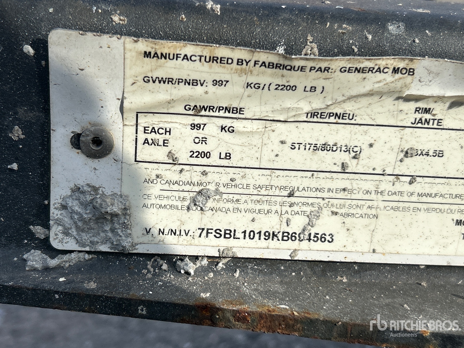 General Appearance with Numer seryjny/numer identyfikacyjny pojazdu