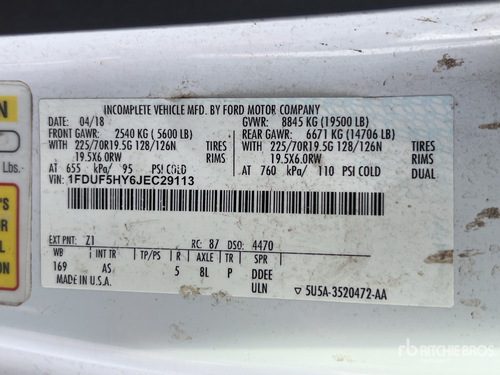 General Appearance with Seriennummer / FIN