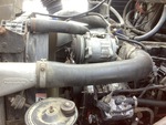 Engine with A/C Compressor