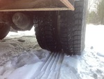 Underbody with Left Rear Drive Tires