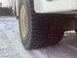 Underbody with Right Rear Drive Tires