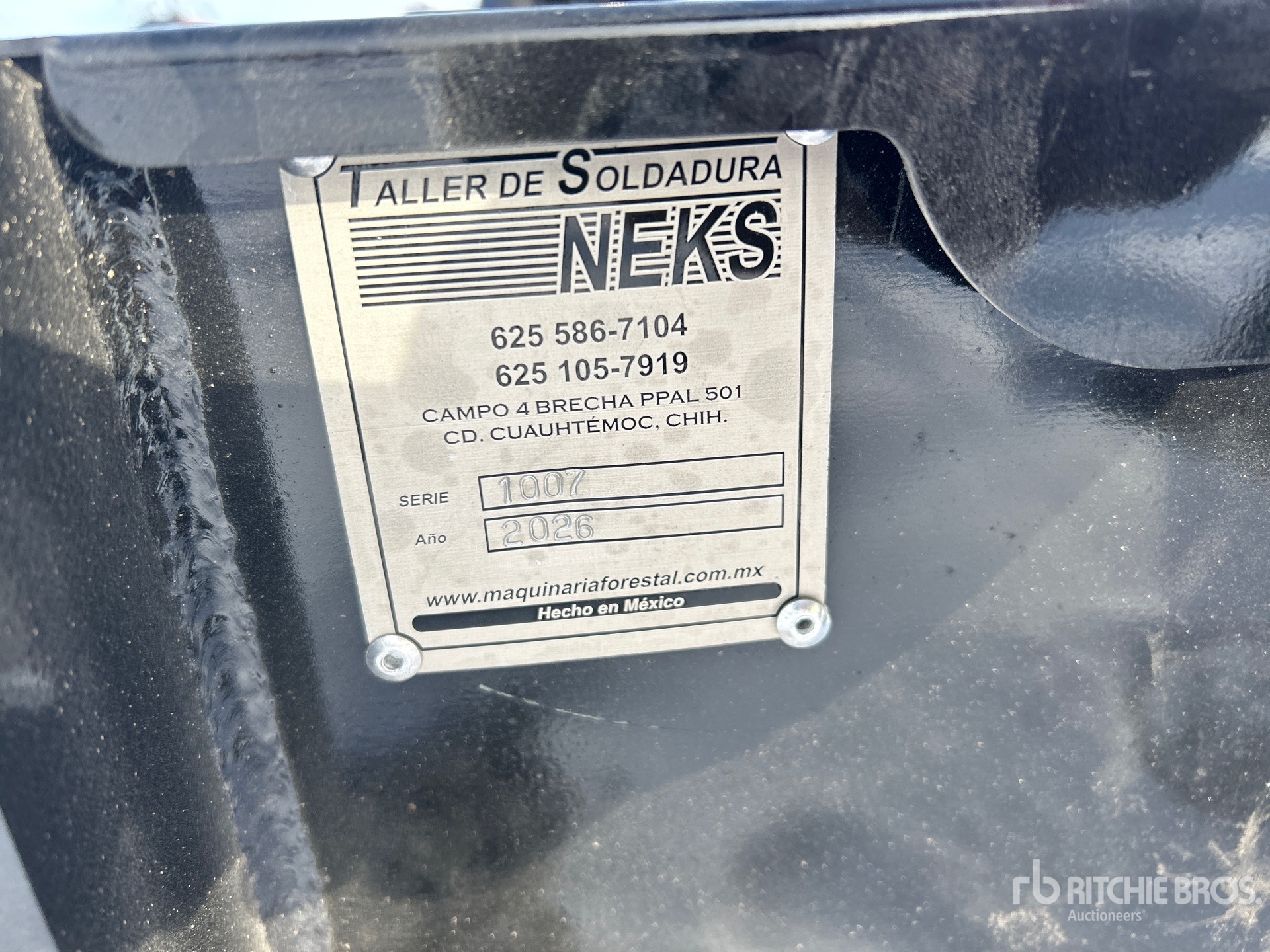 General Appearance with N.º de serie/VIN