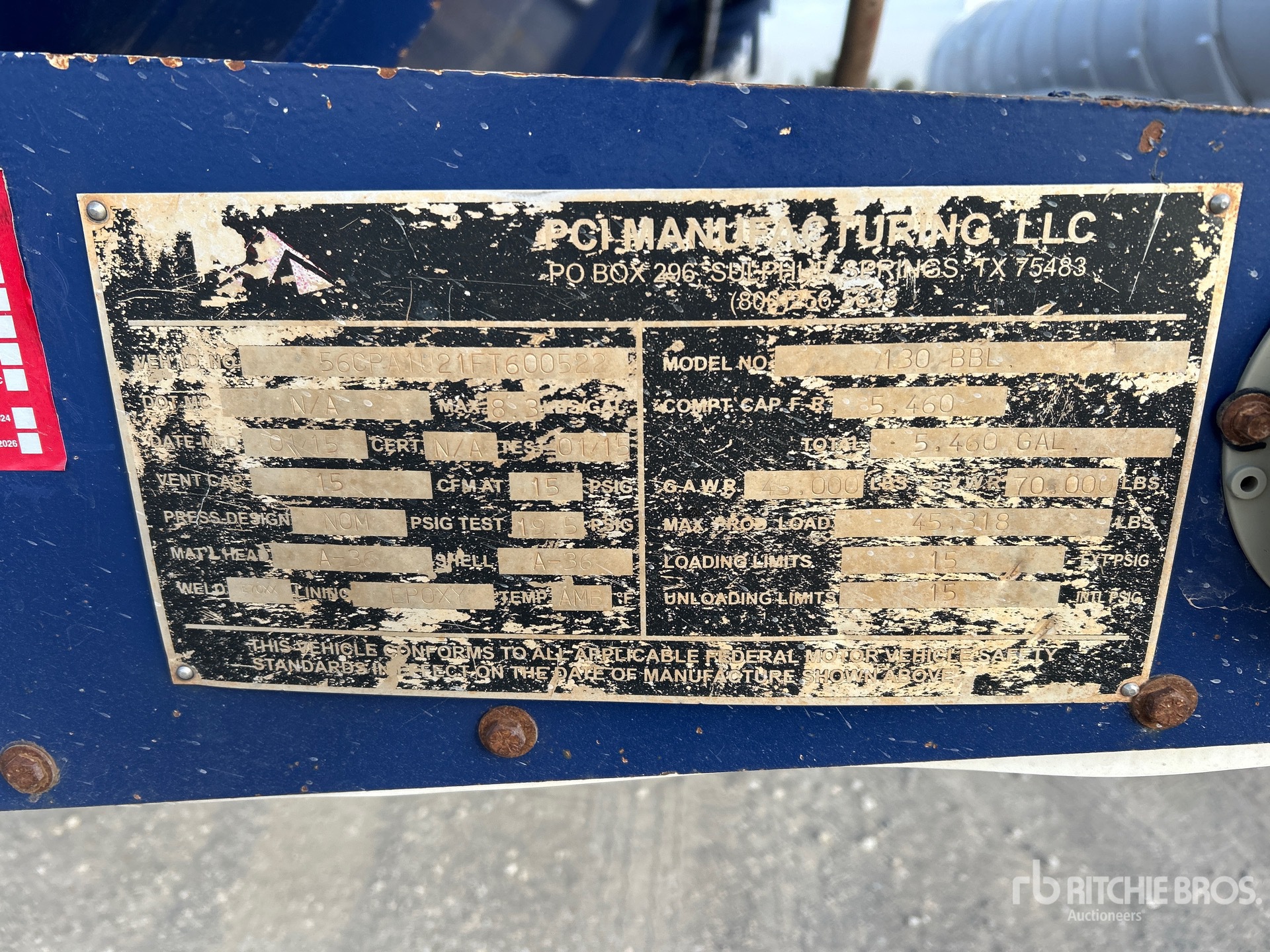 General Appearance with Numer seryjny/numer identyfikacyjny pojazdu