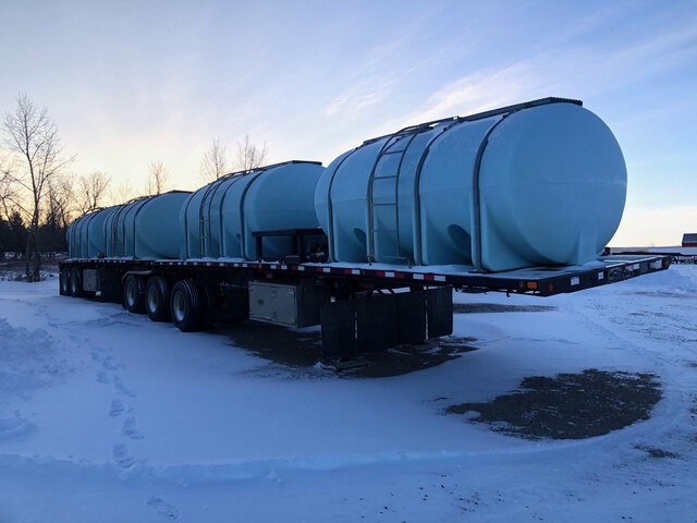 2014 Doepker 32 Ft Tri/A Super B-Train Lead Flatbed Trailer